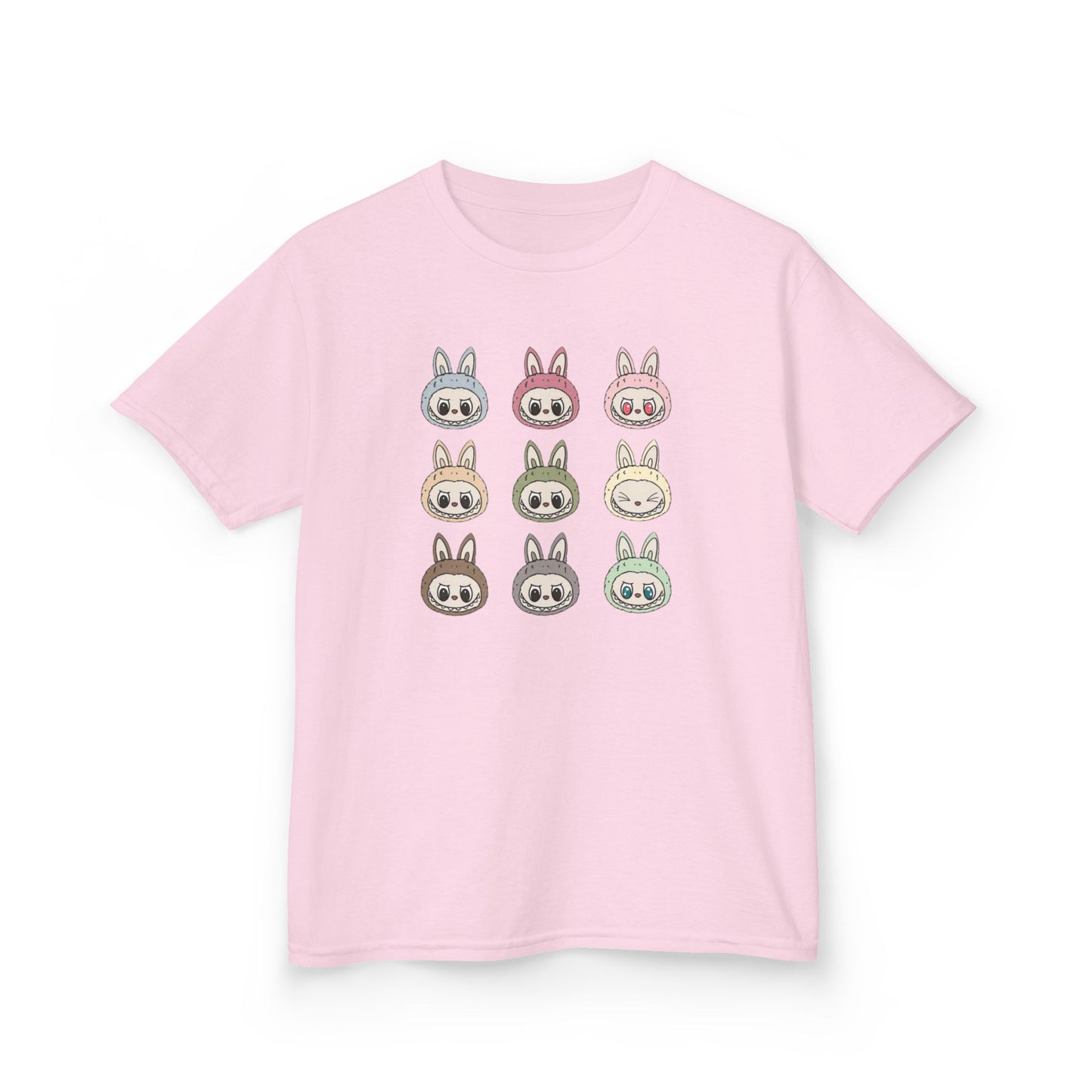 KIDS Cute Character Tee, Kids Cotton T-Shirt, Pastel Animal Shirt for Easter, Spring Fashion, Birthday Gift