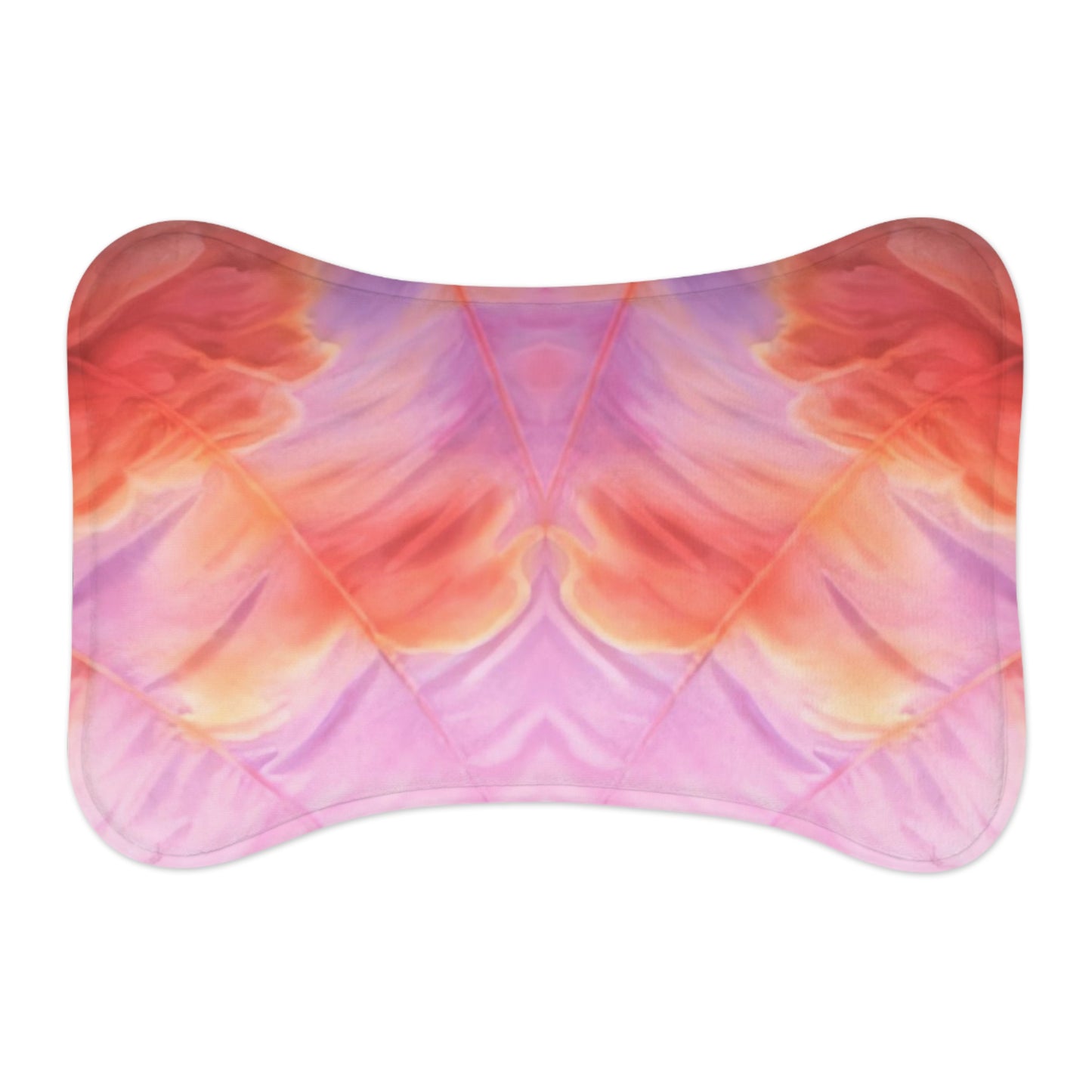 Miss Americana Pastel Floral Pet Feeding Mat — Waterproof, Non-Slip Bowl Placemat for Dogs & Cats