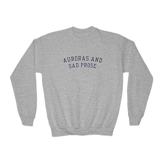 Auroras and Sad Prose - Youth Crewneck Sweatshirt