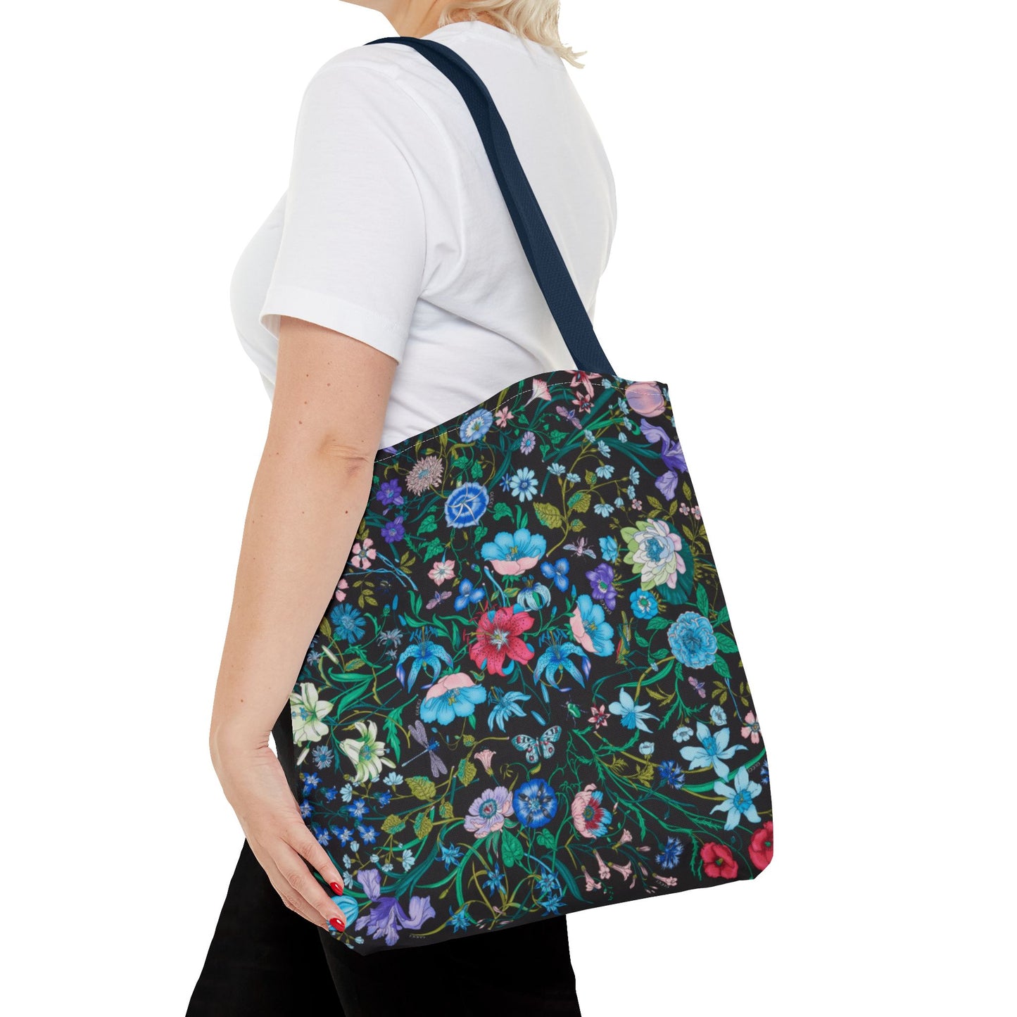 Vibrant Floral Tote Bag "Flora Inspired"- Stylish Reusable Shopping Bag for Eco-Friendly Living