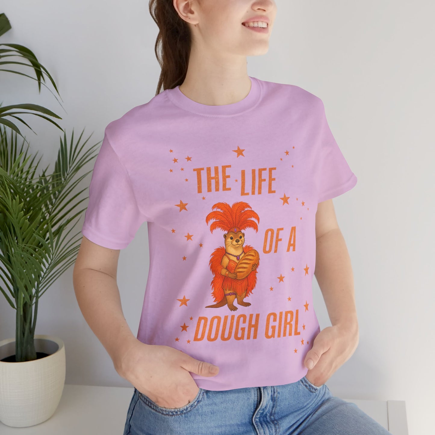 The Life of a Dough Girl Otter Tee, Perfect for Baking Enthusiasts, Cute Cooking Gifts for Her, Summer Casual Wear, Dough Girl Design