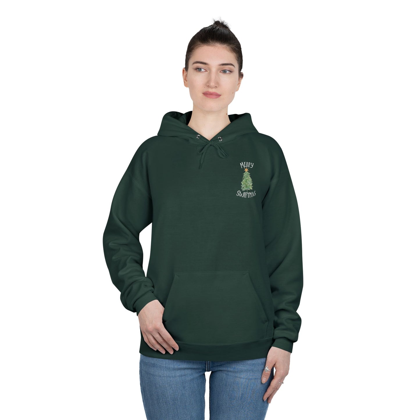 Merry Swiftmas - Swiftie Lyrics Collage - Unisex EcoSmart® Pullover Hoodie Sweatshirt