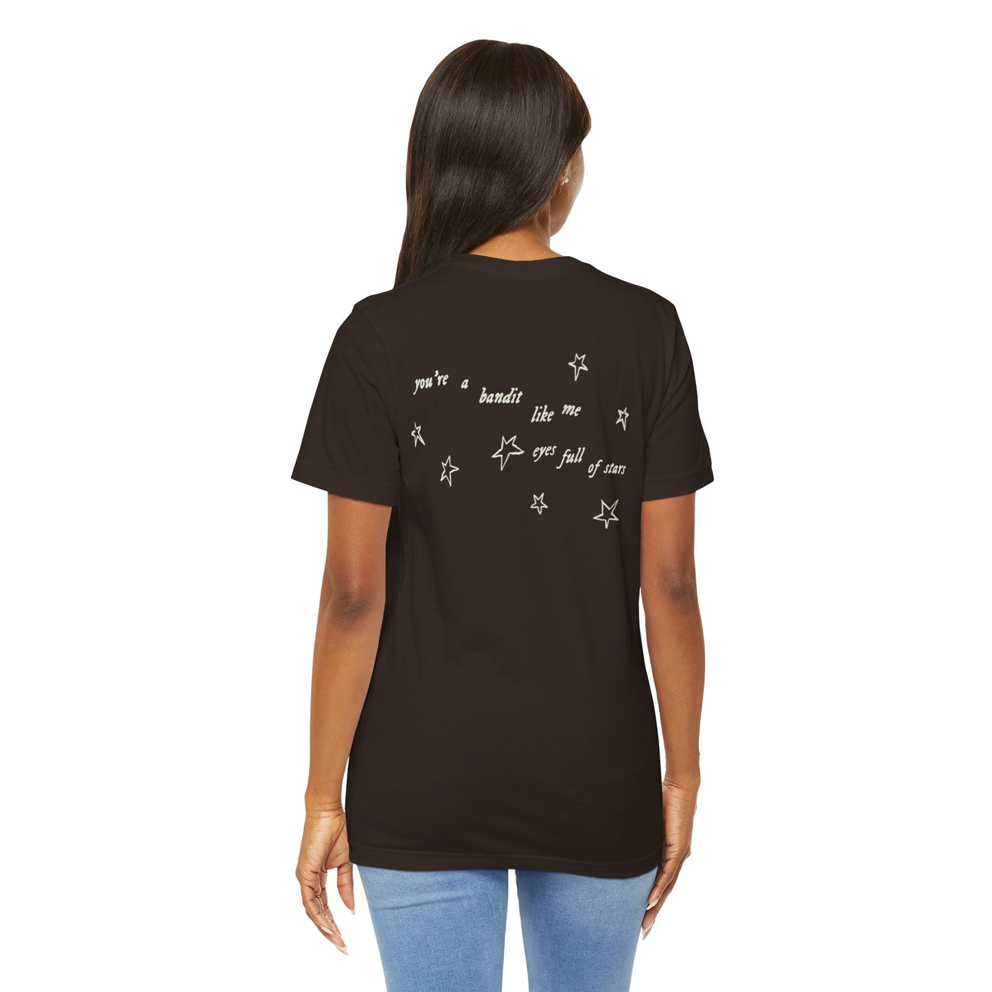 Eyes Full of Stars front and back - Unisex Jersey Short Sleeve Tee