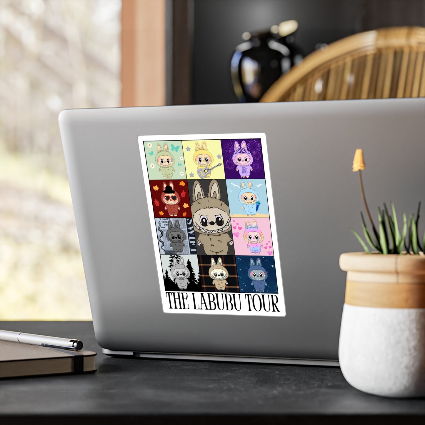 Character Tour Vinyl Sticker, Cute Art Stickers for Laptops, Water Bottles, Dorm Decor, Swiftie Sticker