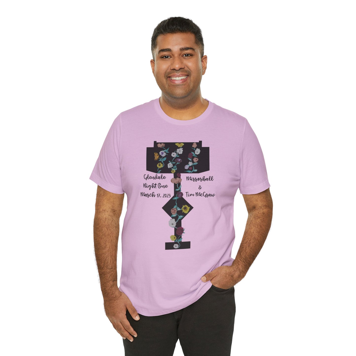 Custom Dates and Surprise Songs - Stage Flowers - Long Live - Unisex Jersey Short Sleeve Tee