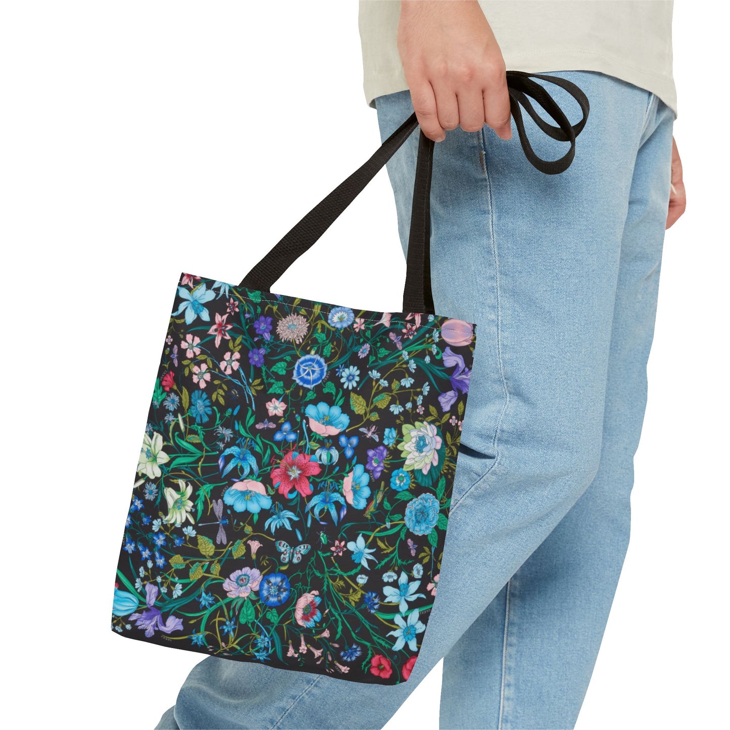 Vibrant Floral Tote Bag "Flora Inspired"- Stylish Reusable Shopping Bag for Eco-Friendly Living
