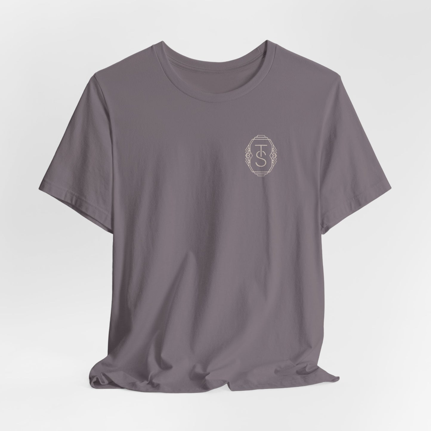 Minimalist Chest Initials Crest Tee