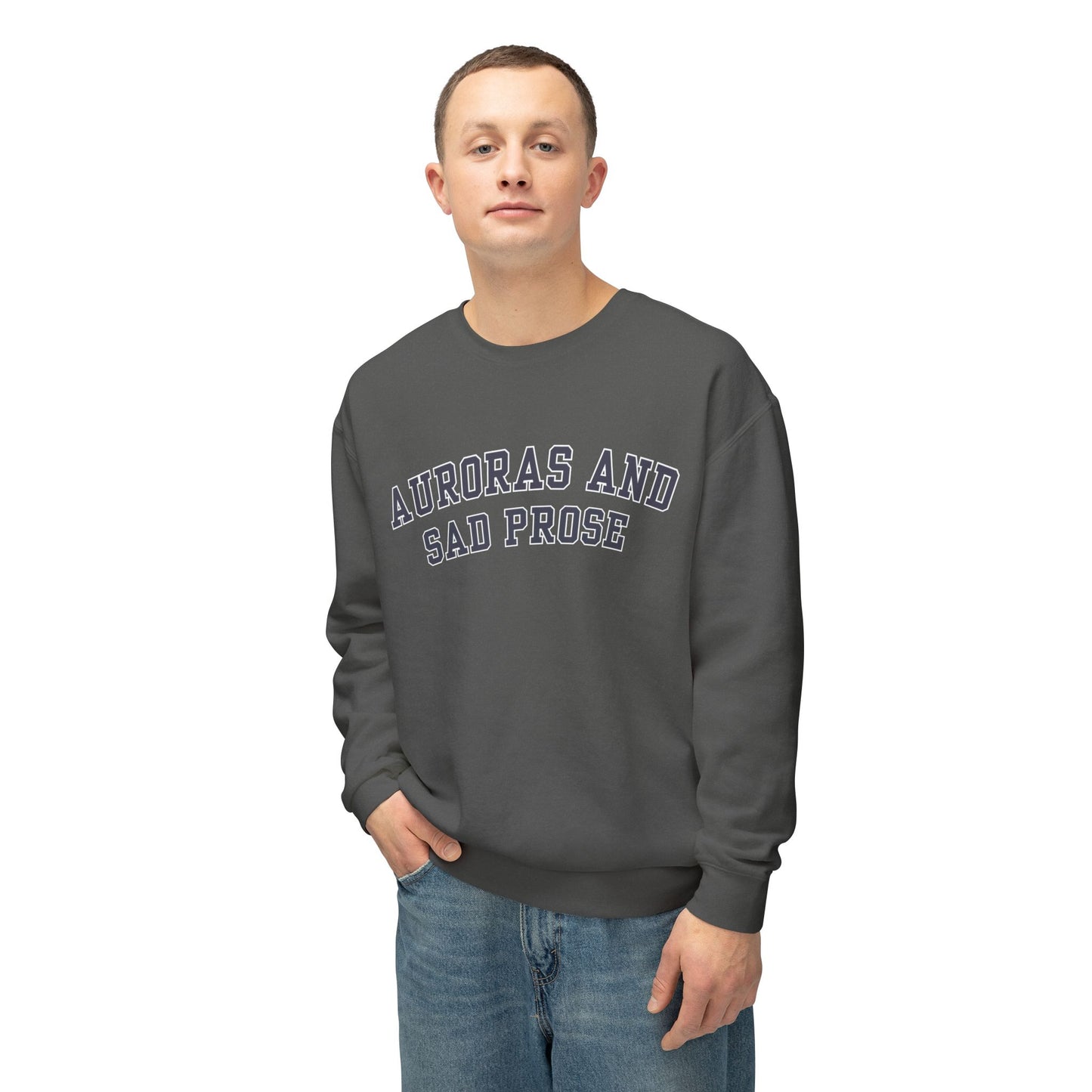 Auroras and Sad Prose - Comfort Colors Unisex Lightweight Crewneck Sweatshirt