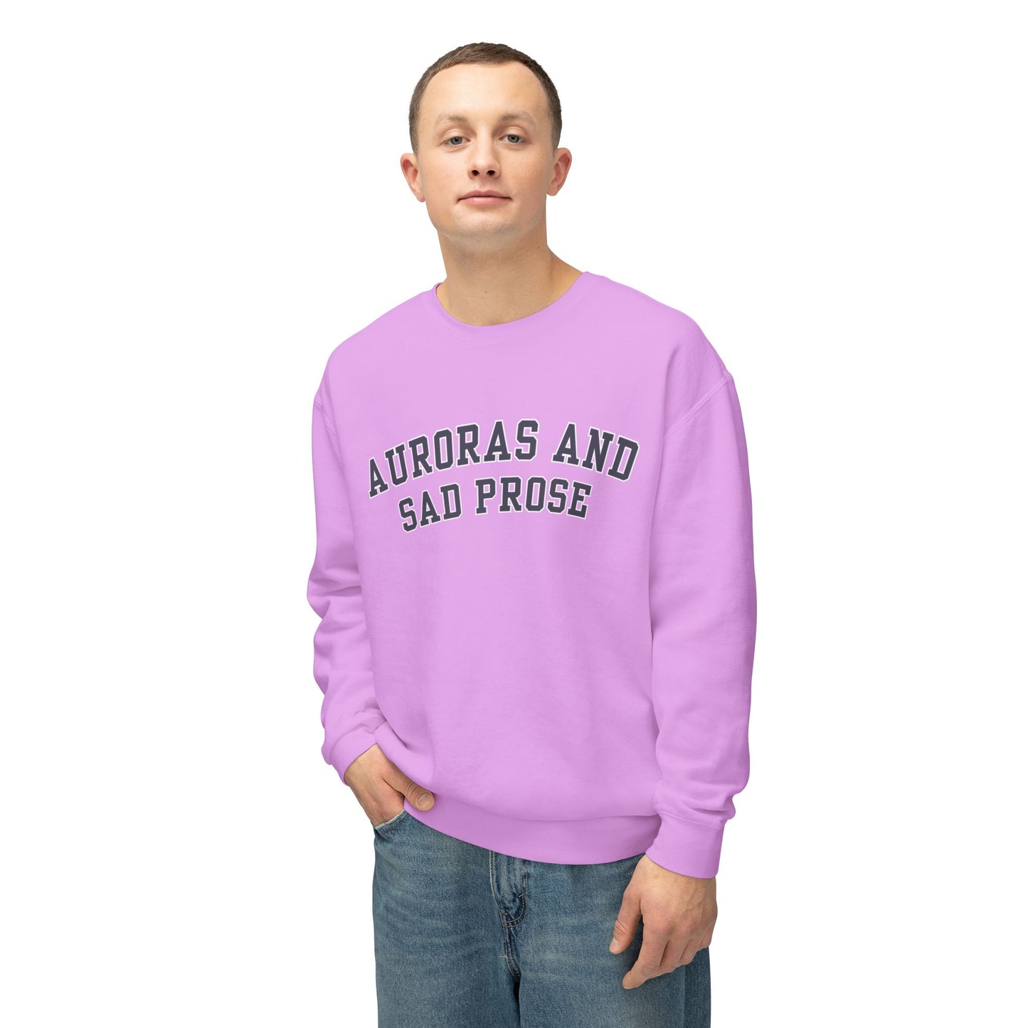 Auroras and Sad Prose - Comfort Colors Unisex Lightweight Crewneck Sweatshirt