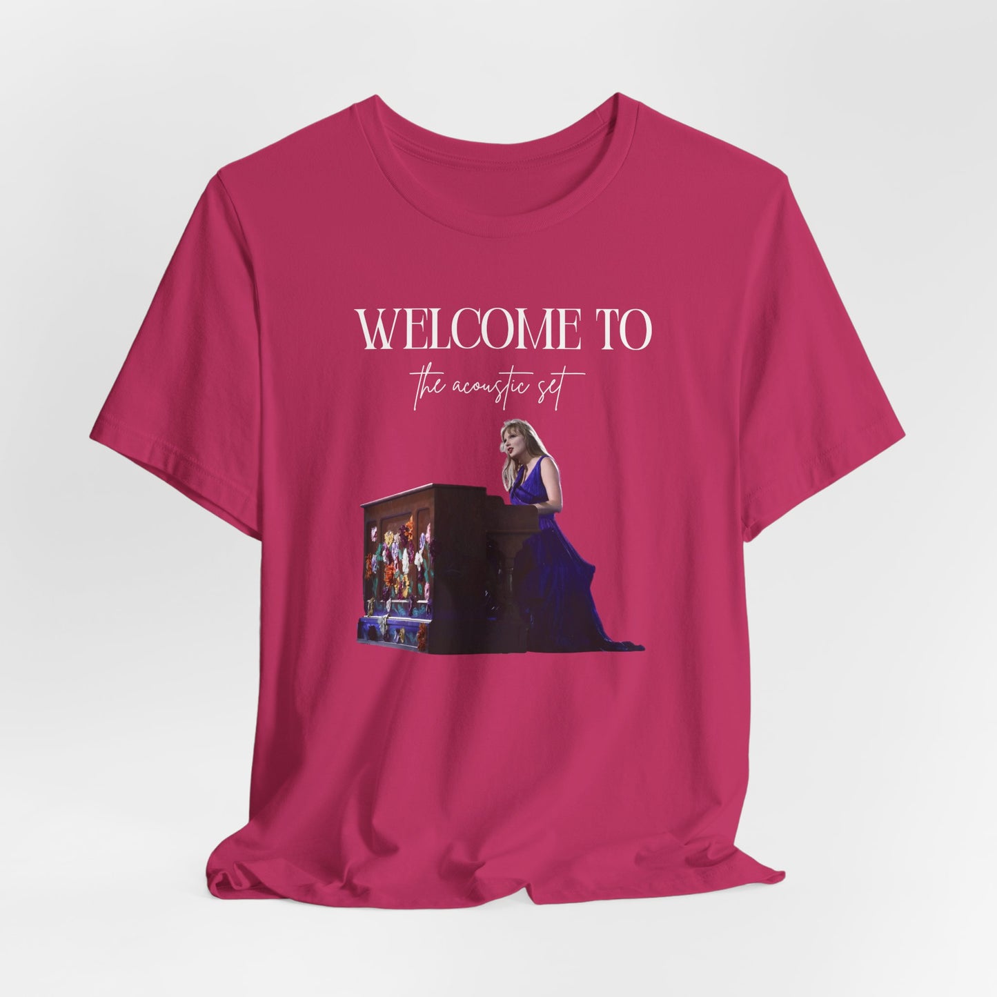 welcome to the acoustic set Unisex Jersey Short Sleeve Tee