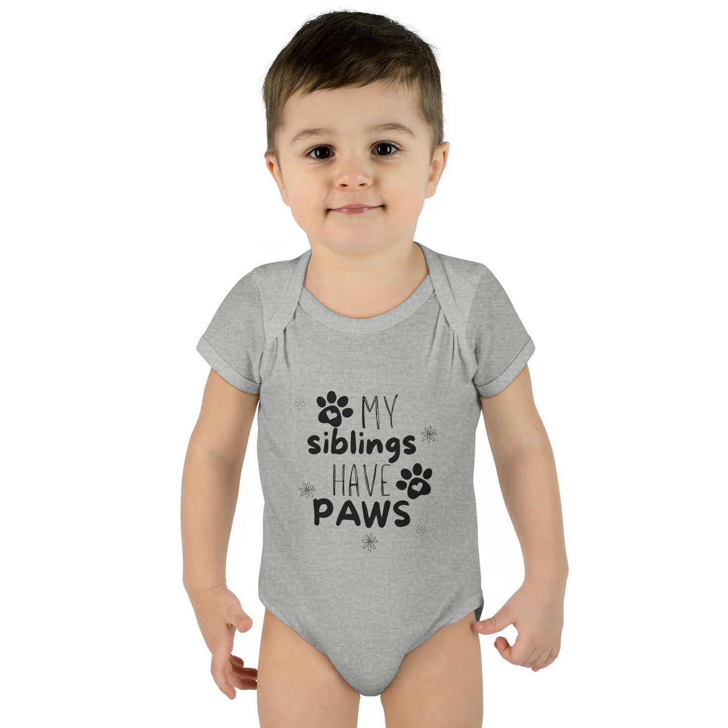 My siblings have paws Bodysuit, Cute Infant Onesie, Pet Lovers Baby Outfit, Baby Shower Gift, Adorable Newborn Clothes