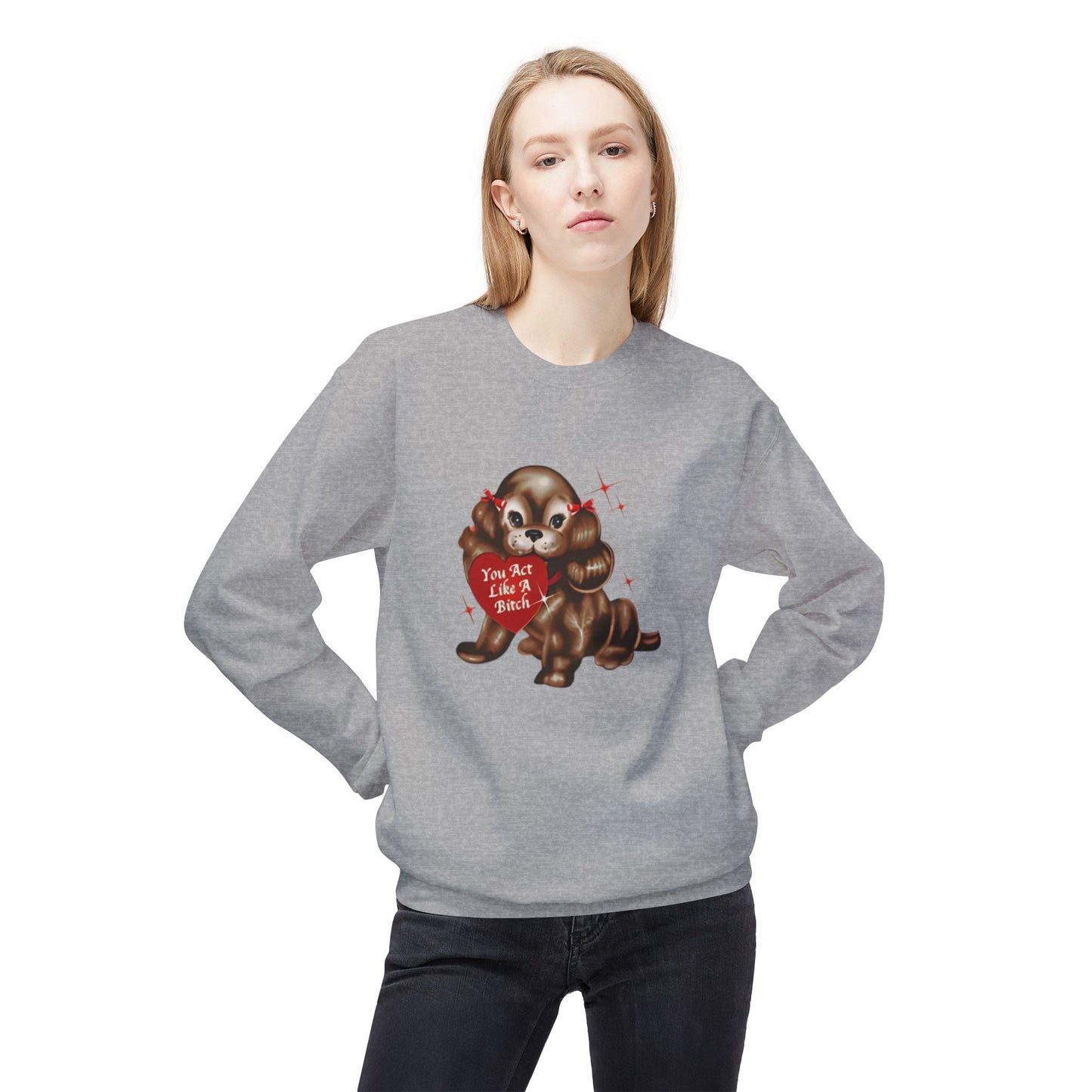 like a bitch sabrina - short n' sweet - Unisex Midweight Softstyle Fleece Crewneck Sweatshirt