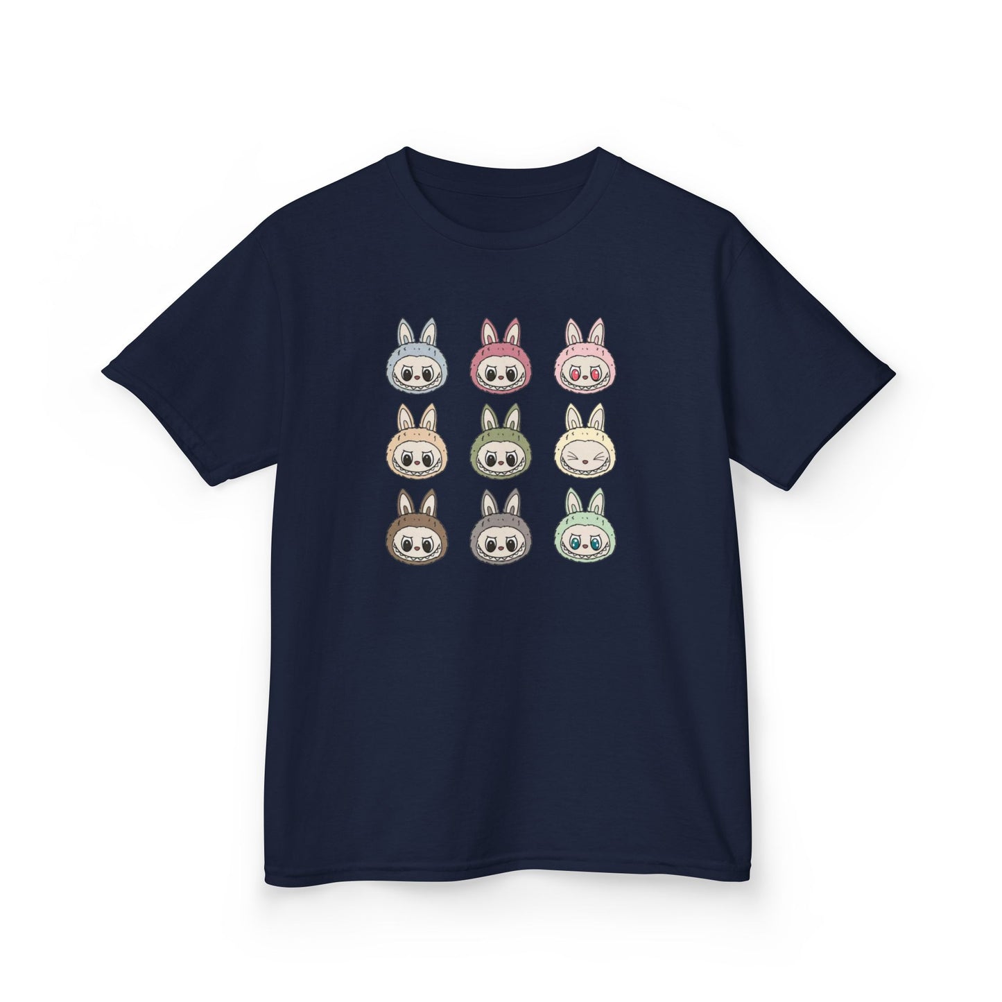 KIDS Cute Character Tee, Kids Cotton T-Shirt, Pastel Animal Shirt for Easter, Spring Fashion, Birthday Gift