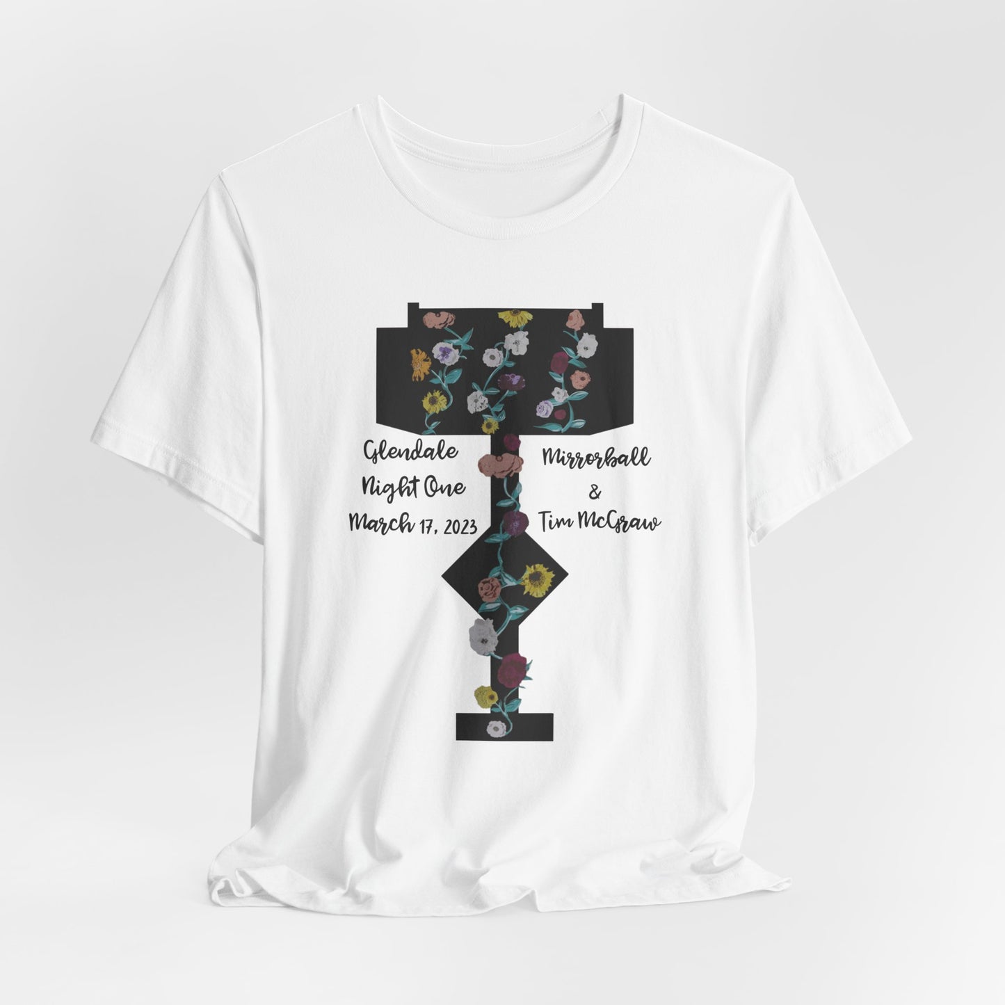 Custom Dates and Surprise Songs - Stage Flowers - Long Live - Unisex Jersey Short Sleeve Tee