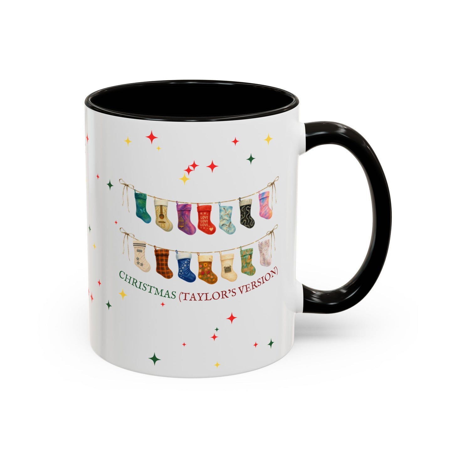 Christmas Stocking Mug — "Christmas (TV)" Colorful Holiday Coffee Cup (11oz)
