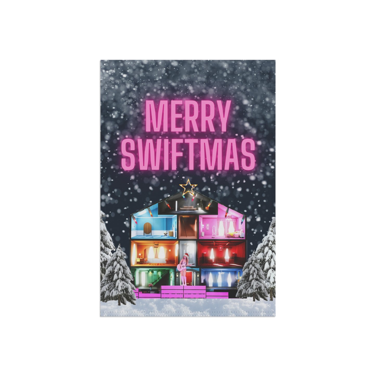 Festive Swiftmas Garden Banner
