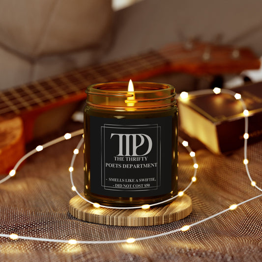 The Thrifty Poets Department Candle, "Smells like a Swiftie, Did not cost $50"  (9oz)