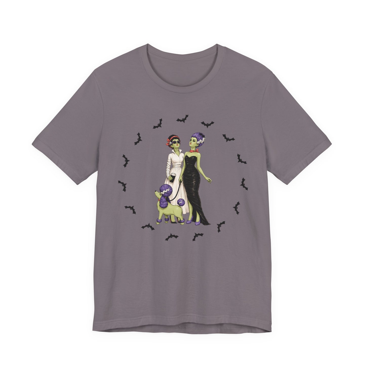 Monster Brides - Gothic Dog Walk Tee — Lesbian Couple Shirt