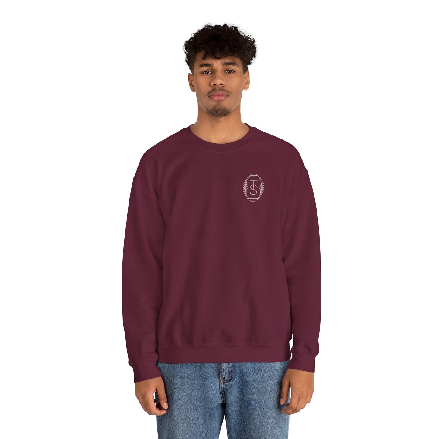 Initials Emblem Crewneck Sweatshirt