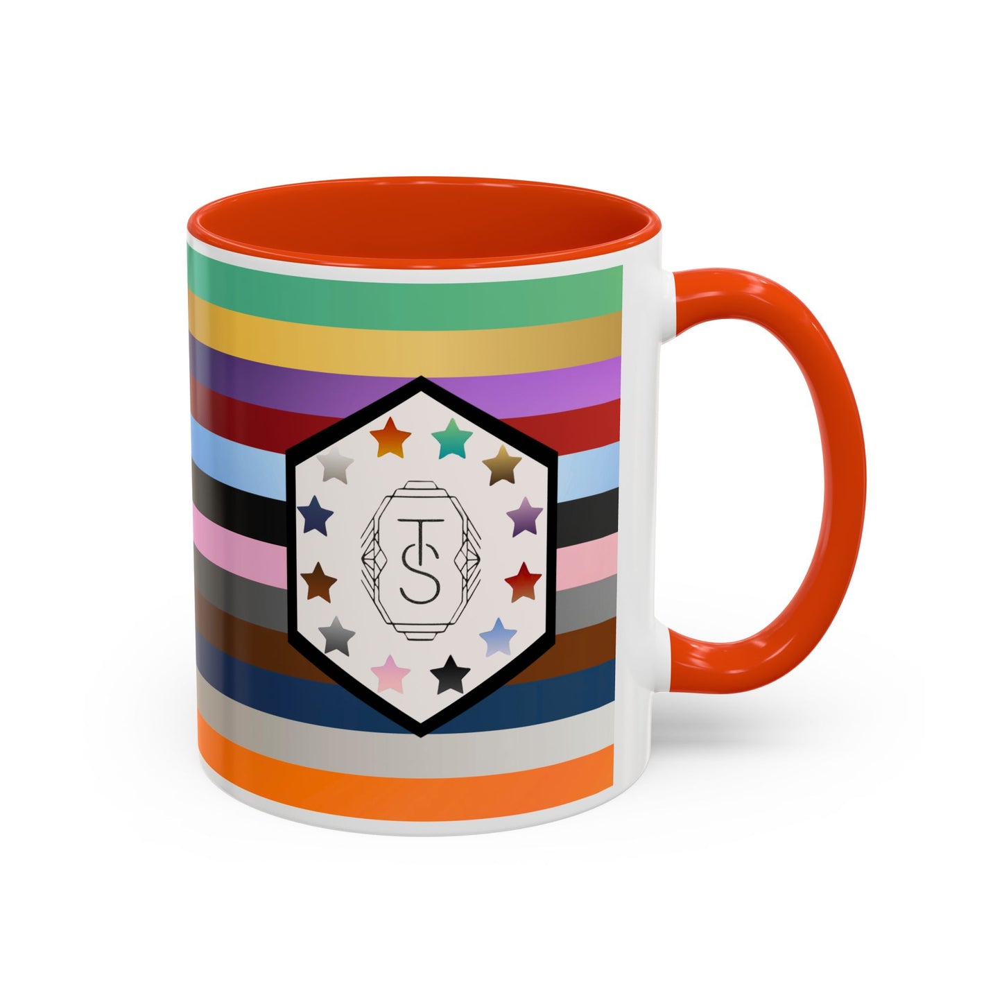 TAYpendence Day - Colorful Striped Coffee Mugs - Unique Gift for Coffee Lovers, Colorful Cups, Rainbow Mugs, Personalized Drinkware, Gift for Her