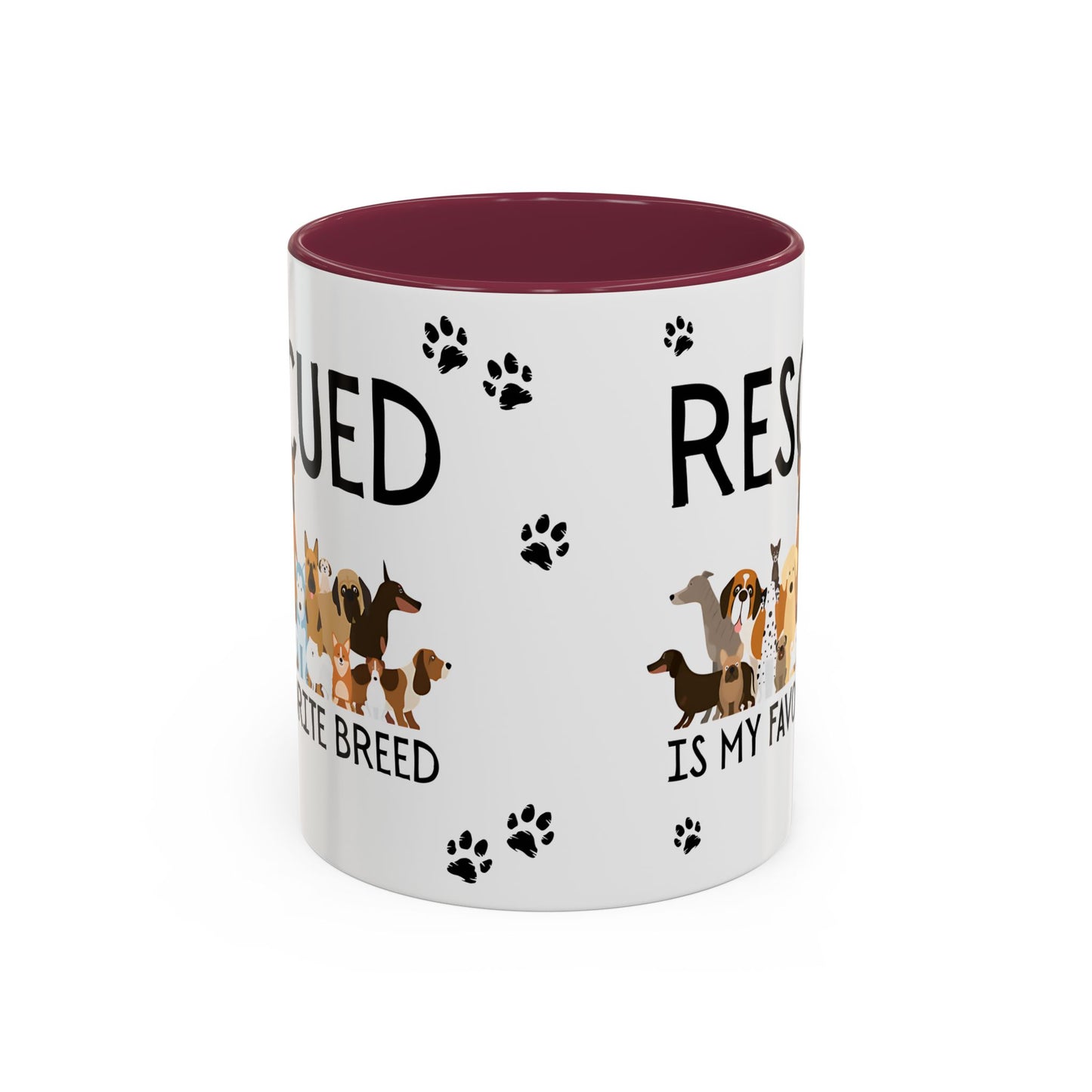 Colorful Dog Rescue Mugs - Perfect for Pet Lovers, Gift for Animal Advocates, 11oz