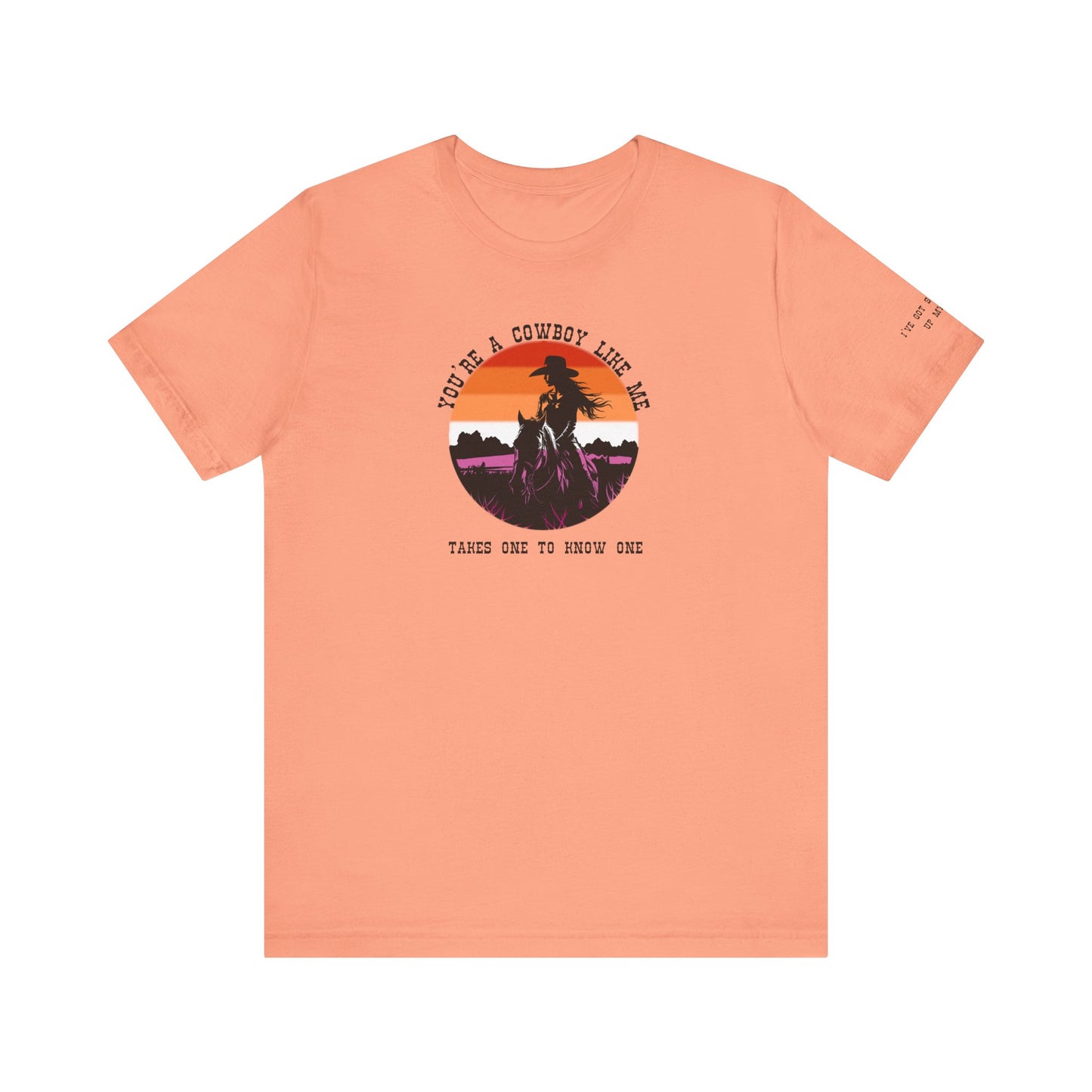 Cowboy like me - lesbian pride - Unisex Jersey Short Sleeve Tee