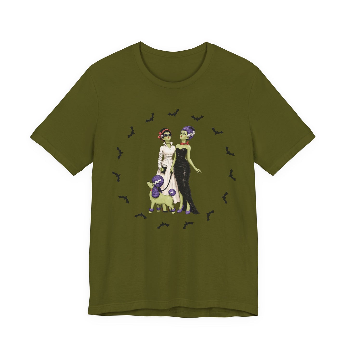 Monster Brides - Gothic Dog Walk Tee — Lesbian Couple Shirt