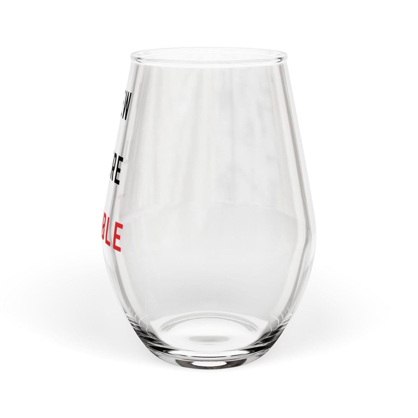 Stemless Wine Glass - Trouble, 11.75oz