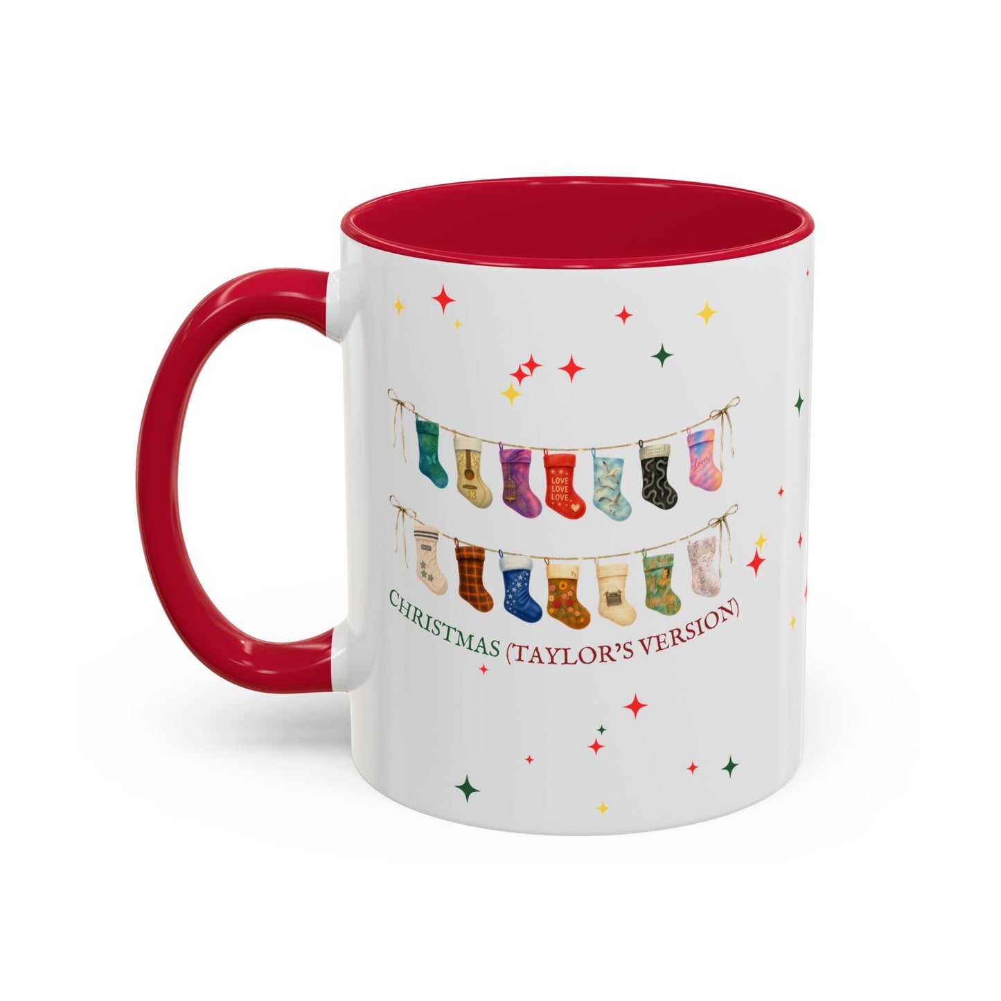 Christmas Stocking Mug — "Christmas (TV)" Colorful Holiday Coffee Cup (11oz)