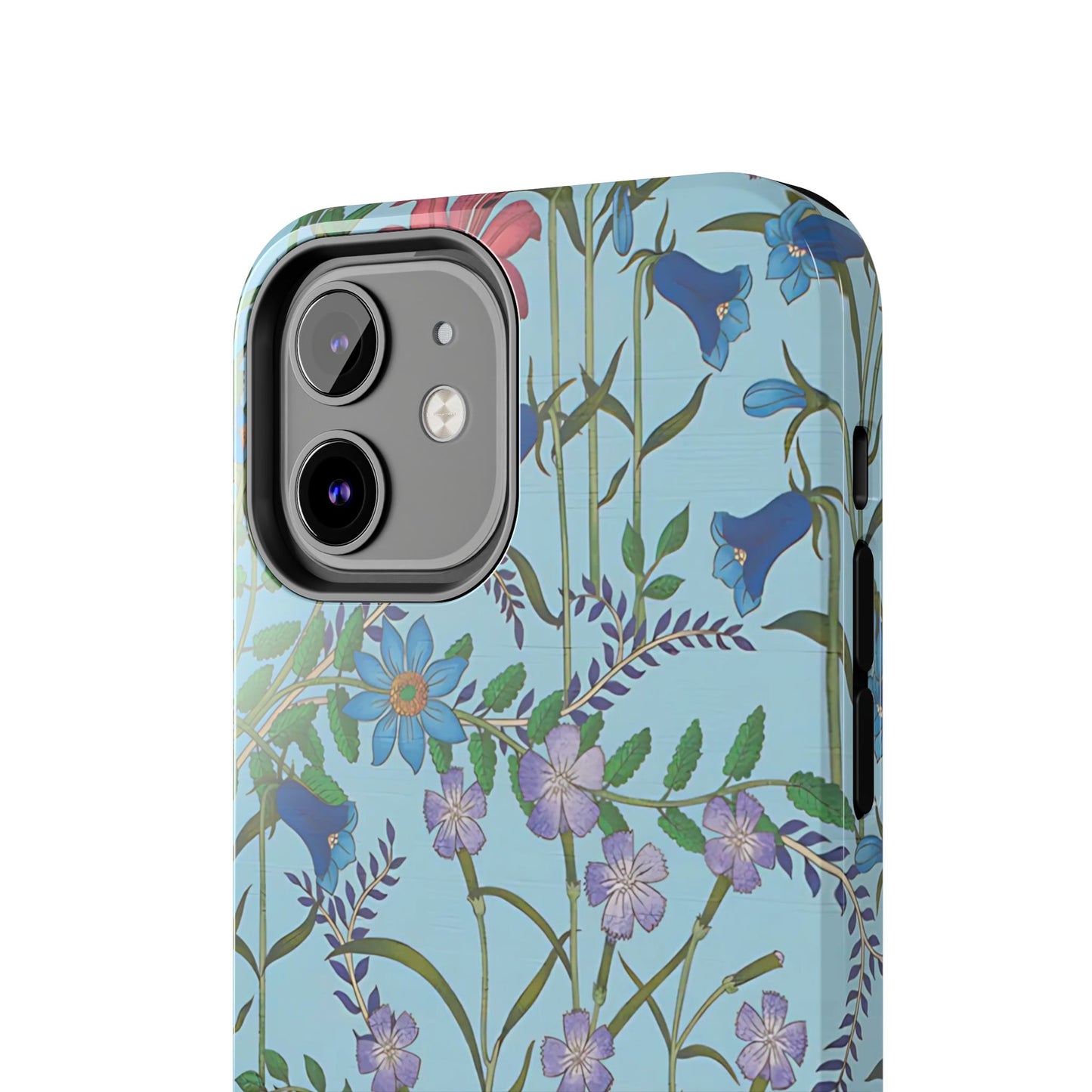 Vibrant Floral Tough Phone Case "Flora Blue"- Durable Protection for Your Device