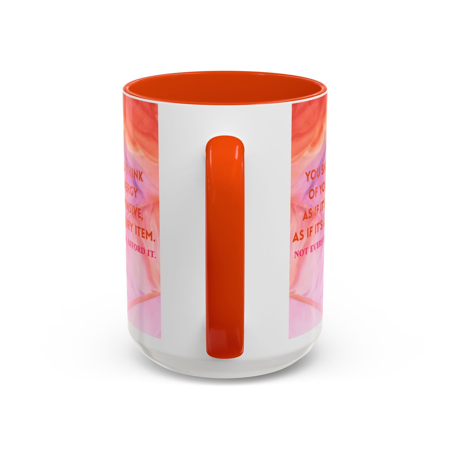 Colorful Luxury Energy Inspirational Mug, Motivational Coffee Cup, Unique Gift, Office Decor, Self-Care Reminder