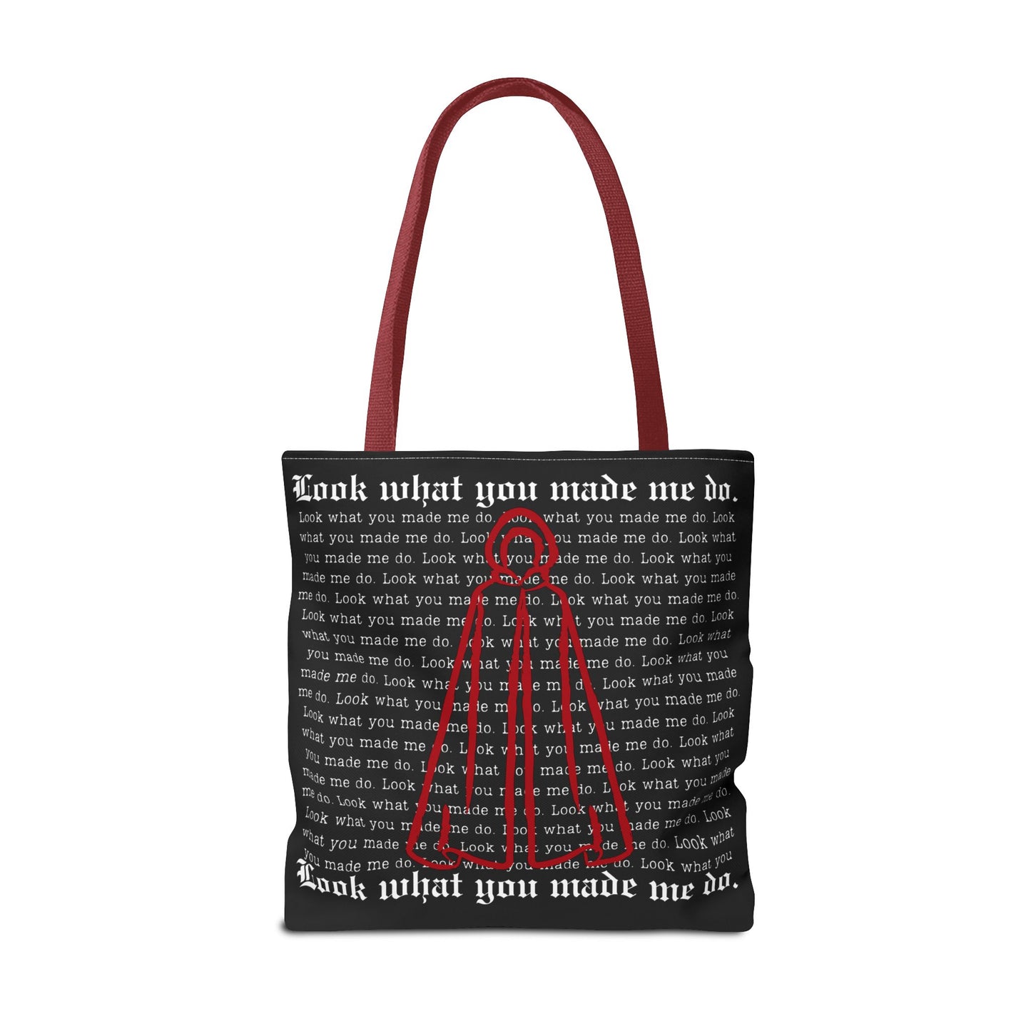 Stylish Tote Bag with 'Look What You Made Me Do' Handmaid's Design | Reusable Shopping Bag, Gift for Music Lovers, Casual Bag, Trendy Accessory
