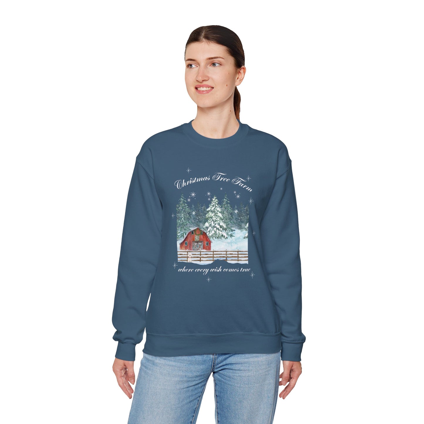 Tree Farm Wishes - Unisex Heavy Blend™ Crewneck Sweatshirt