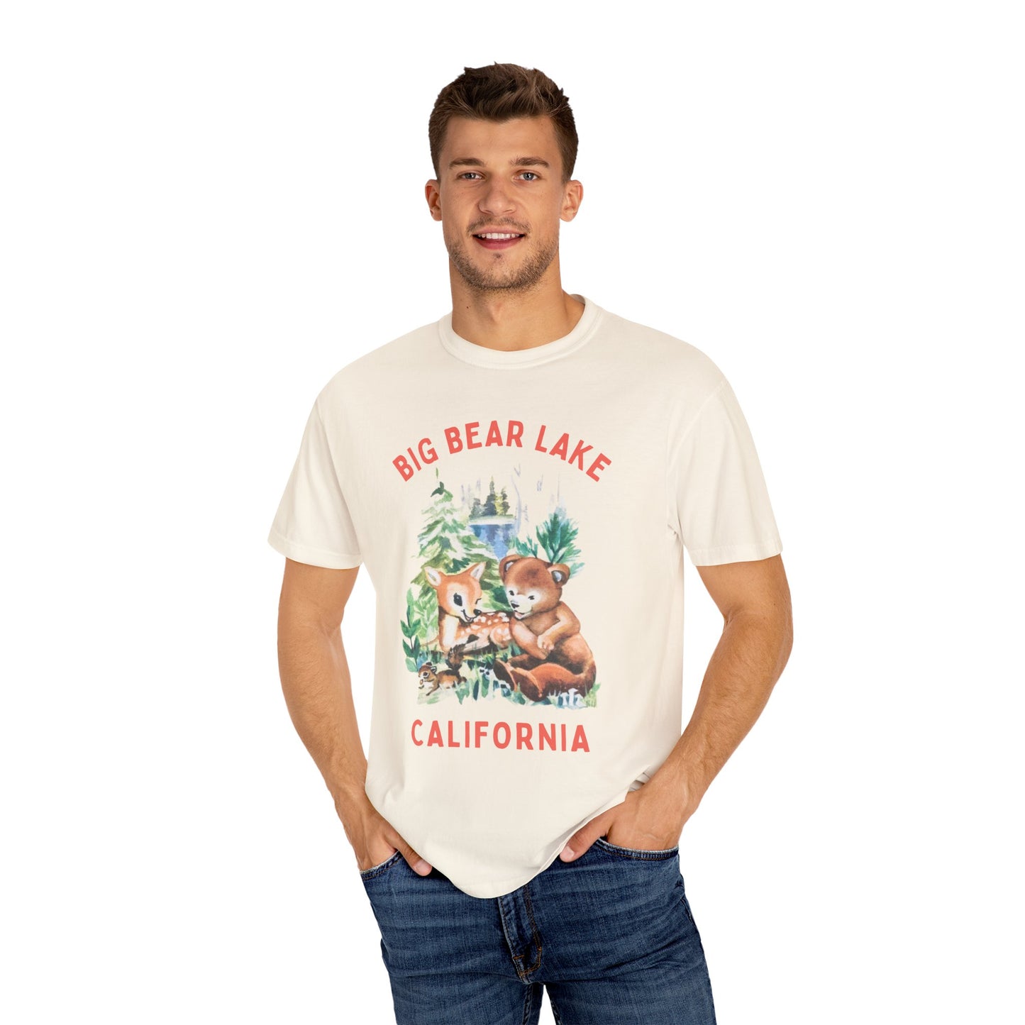 Big Bear Lake Unisex Garment-Dyed T-shirt