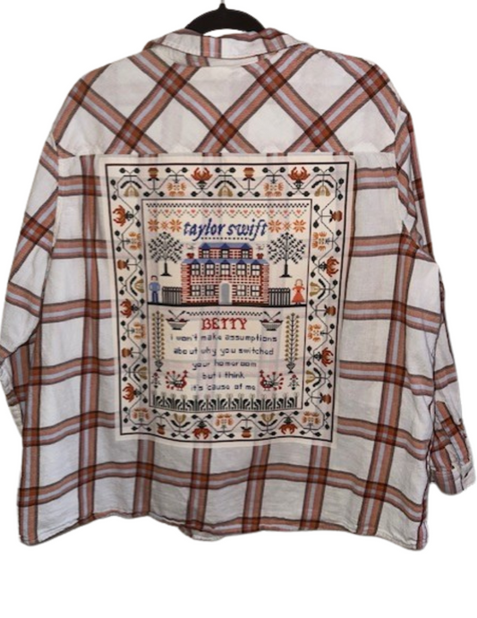 Folklore/Evermore Swiftie Upcycled Flannel Shirts