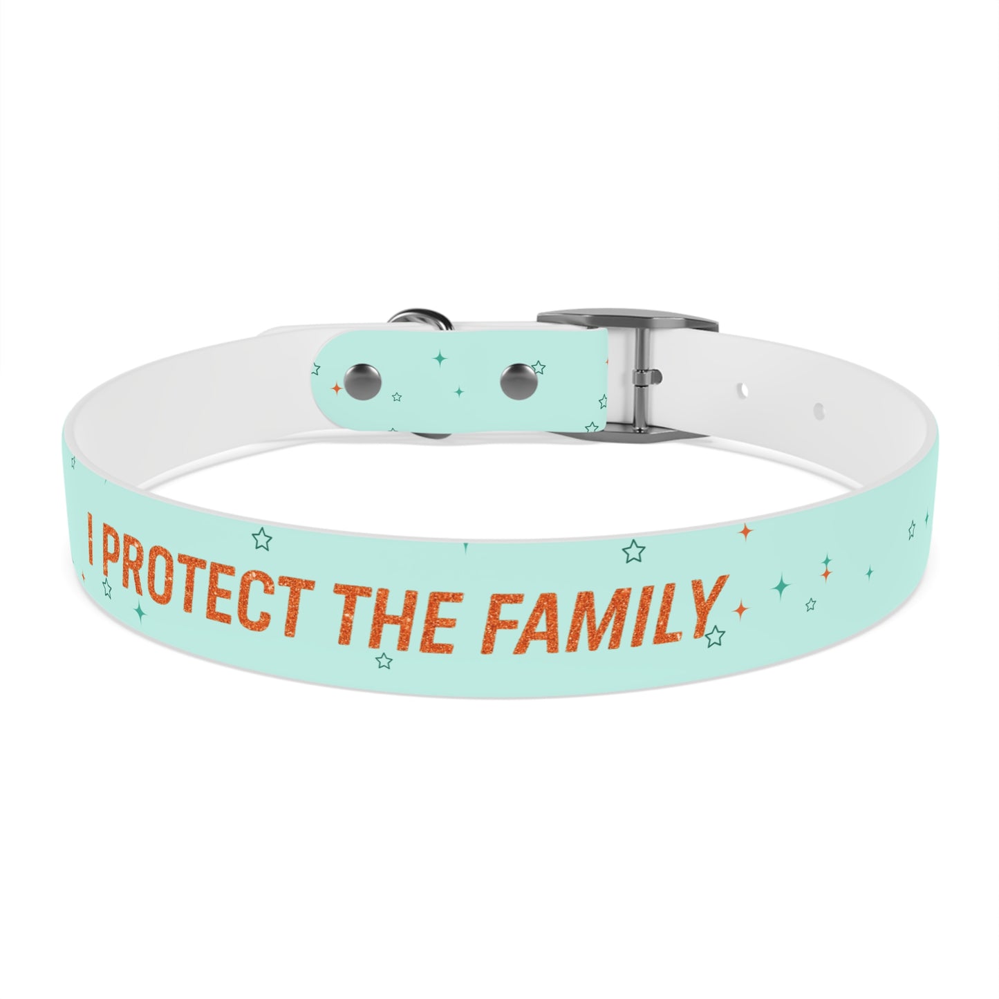 I PROTECT THE FAMILY Pet Collar, Stylish Pet Accessory, Personalized Dog Gear, Gift for Dog Lovers, Unique Pet Fashion