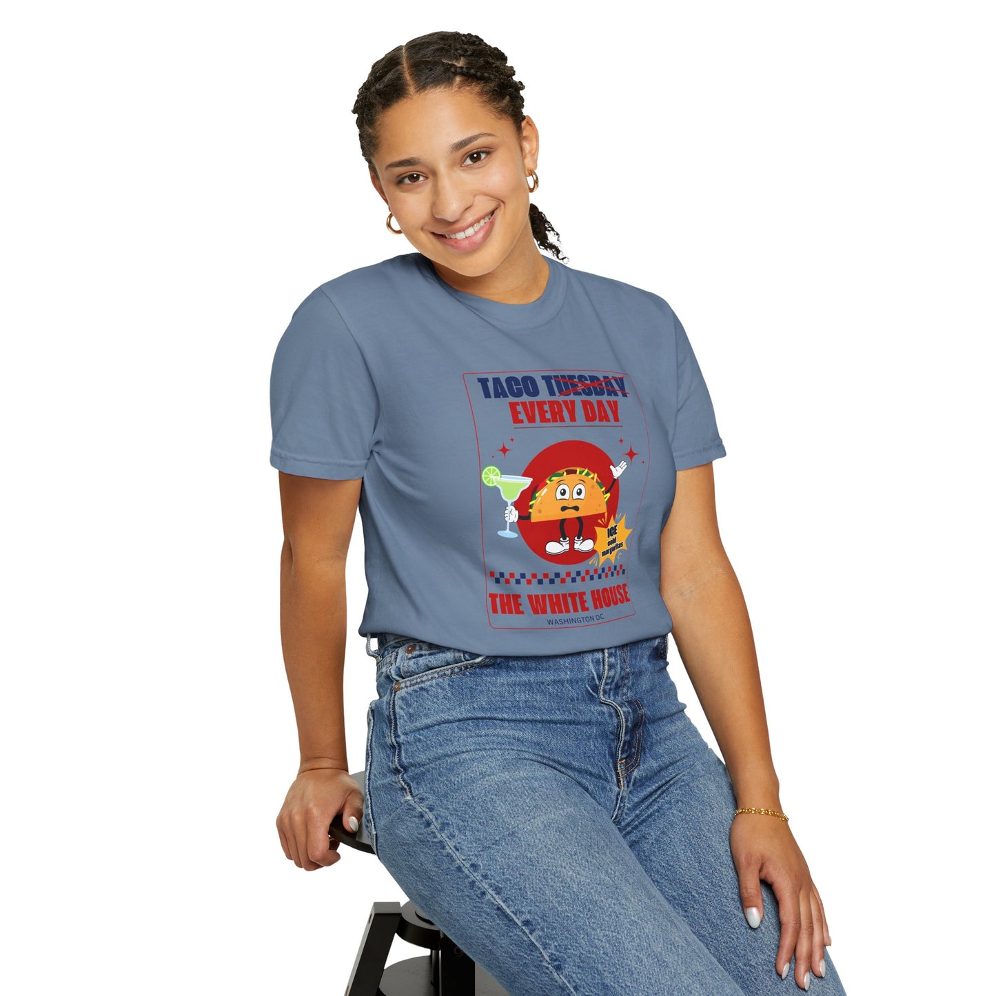 Taco Tuesday Trump Comfort Colors T-Shirt, Fun Graphic Tee, Unisex Casual Wear, Gift for Food Lovers, Everyday Apparel