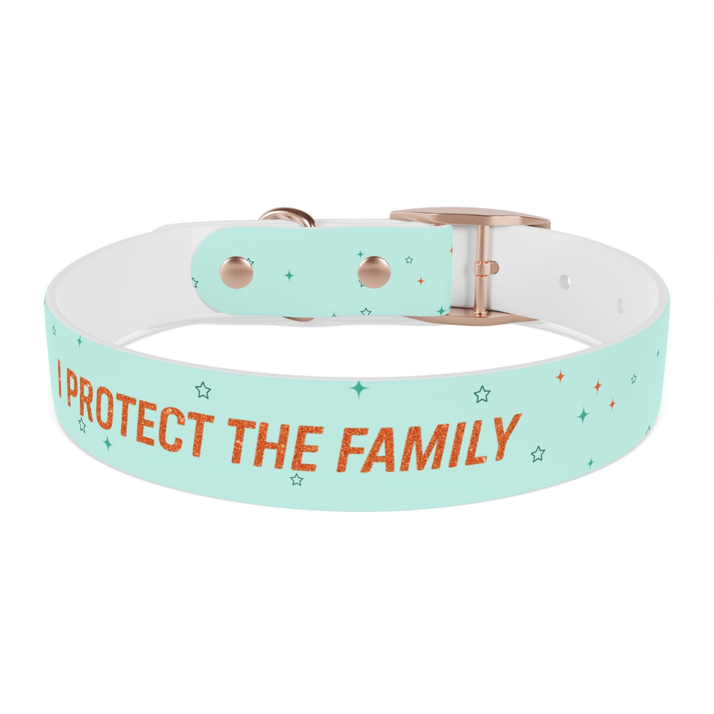 I PROTECT THE FAMILY Pet Collar, Stylish Pet Accessory, Personalized Dog Gear, Gift for Dog Lovers, Unique Pet Fashion