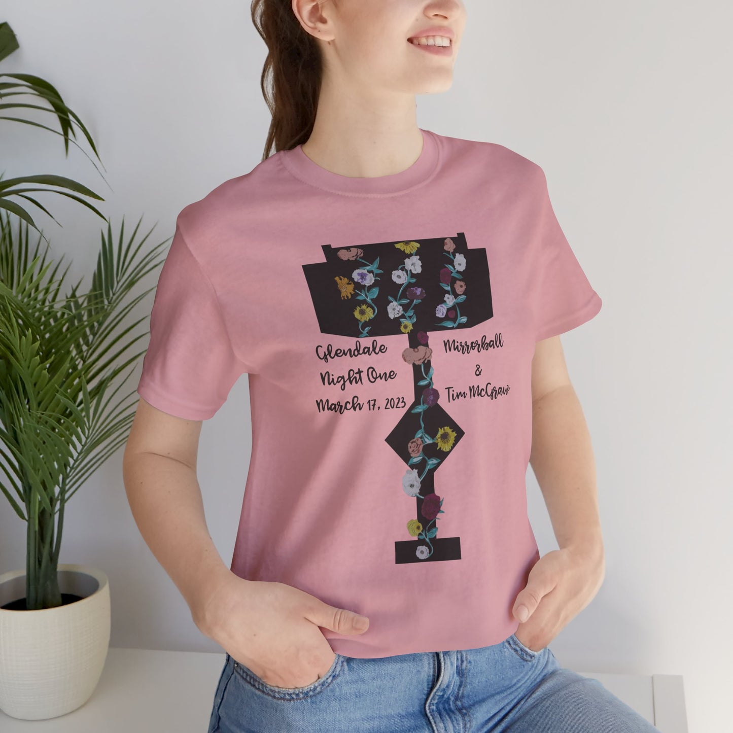 Custom Dates and Surprise Songs - Stage Flowers - Long Live - Unisex Jersey Short Sleeve Tee