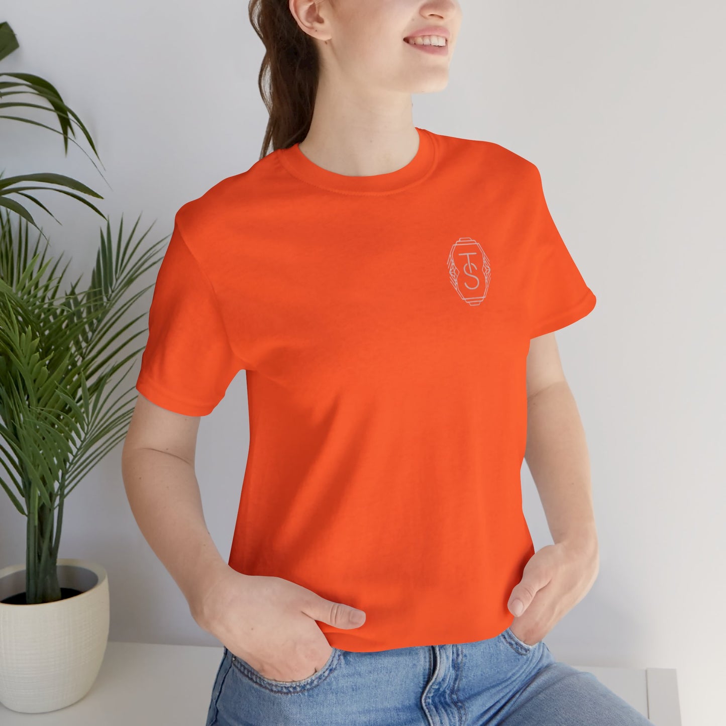 Minimalist Chest Initials Crest Tee