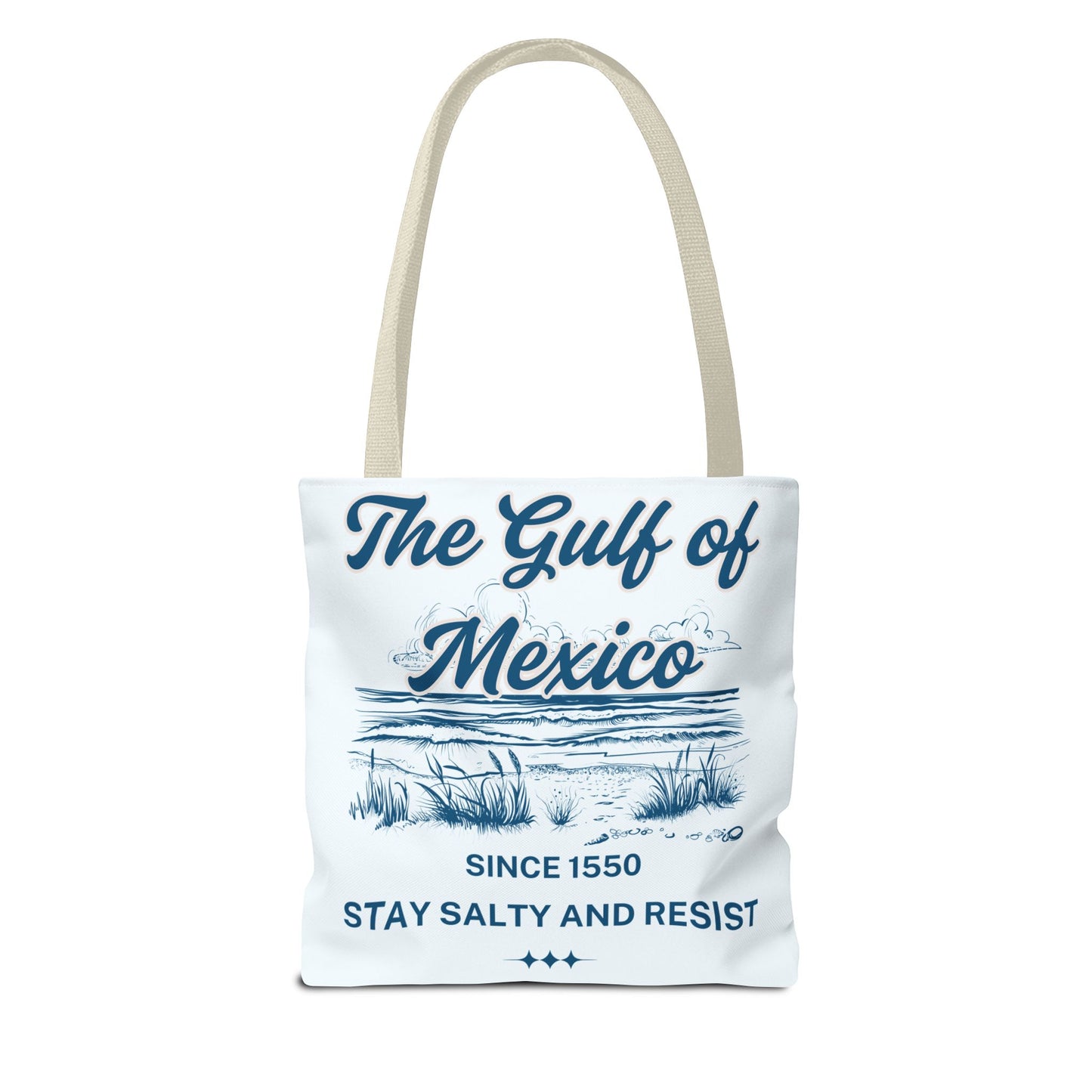 Beach-Themed Tote Bag, Gulf of Mexico Design, Nautical Carryall, Summer Essential, Gift for Beach Lovers, Eco-Friendly Bag