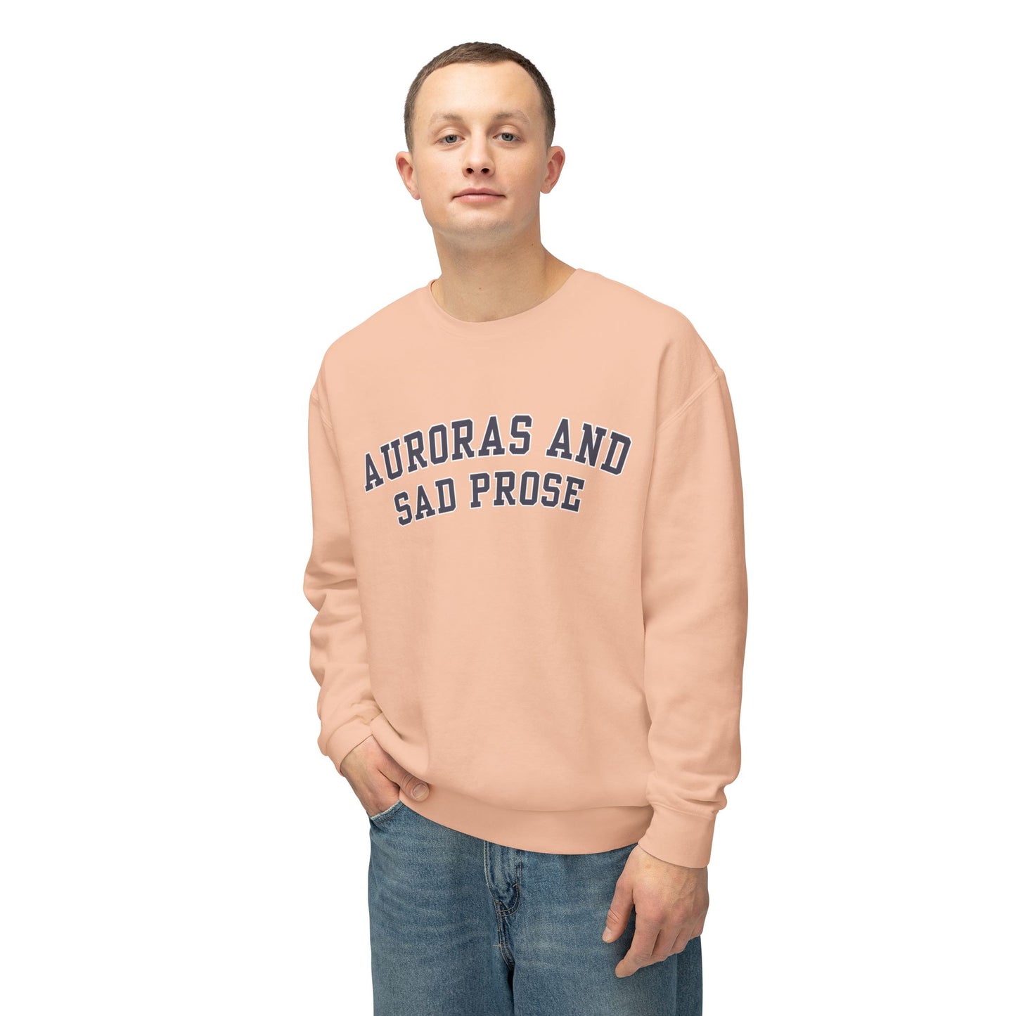 Auroras and Sad Prose - Comfort Colors Unisex Lightweight Crewneck Sweatshirt