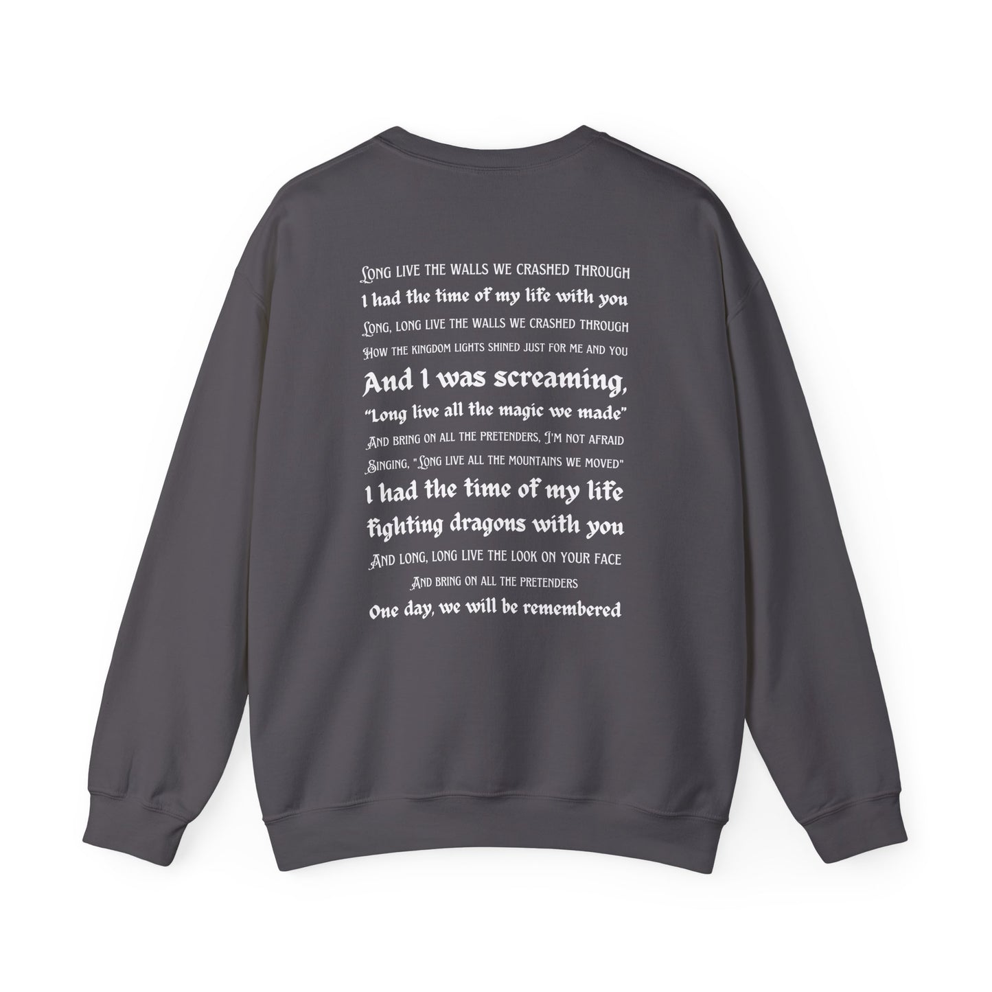 Custom Dates and Surprise Songs - Stage Flowers - Long Live - Unisex Heavy Blend™ Crewneck Sweatshirt