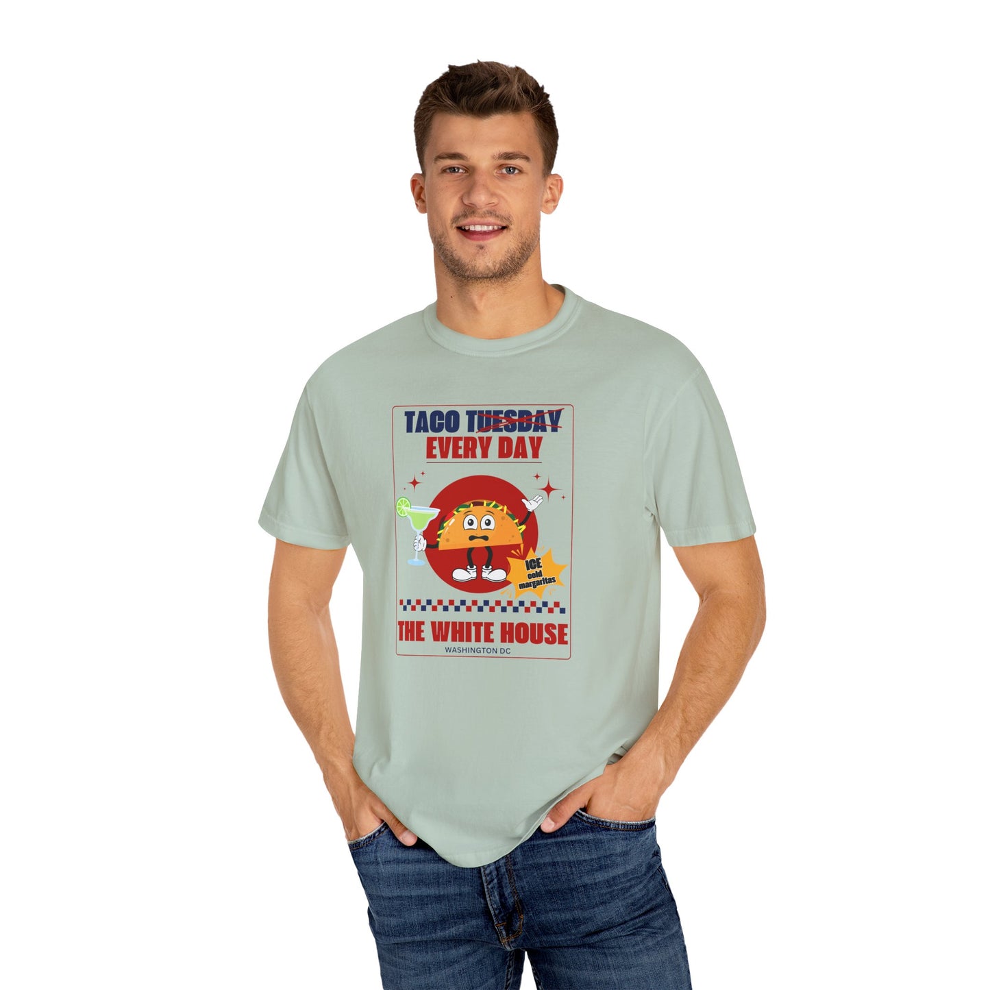 Taco Tuesday Trump Comfort Colors T-Shirt, Fun Graphic Tee, Unisex Casual Wear, Gift for Food Lovers, Everyday Apparel