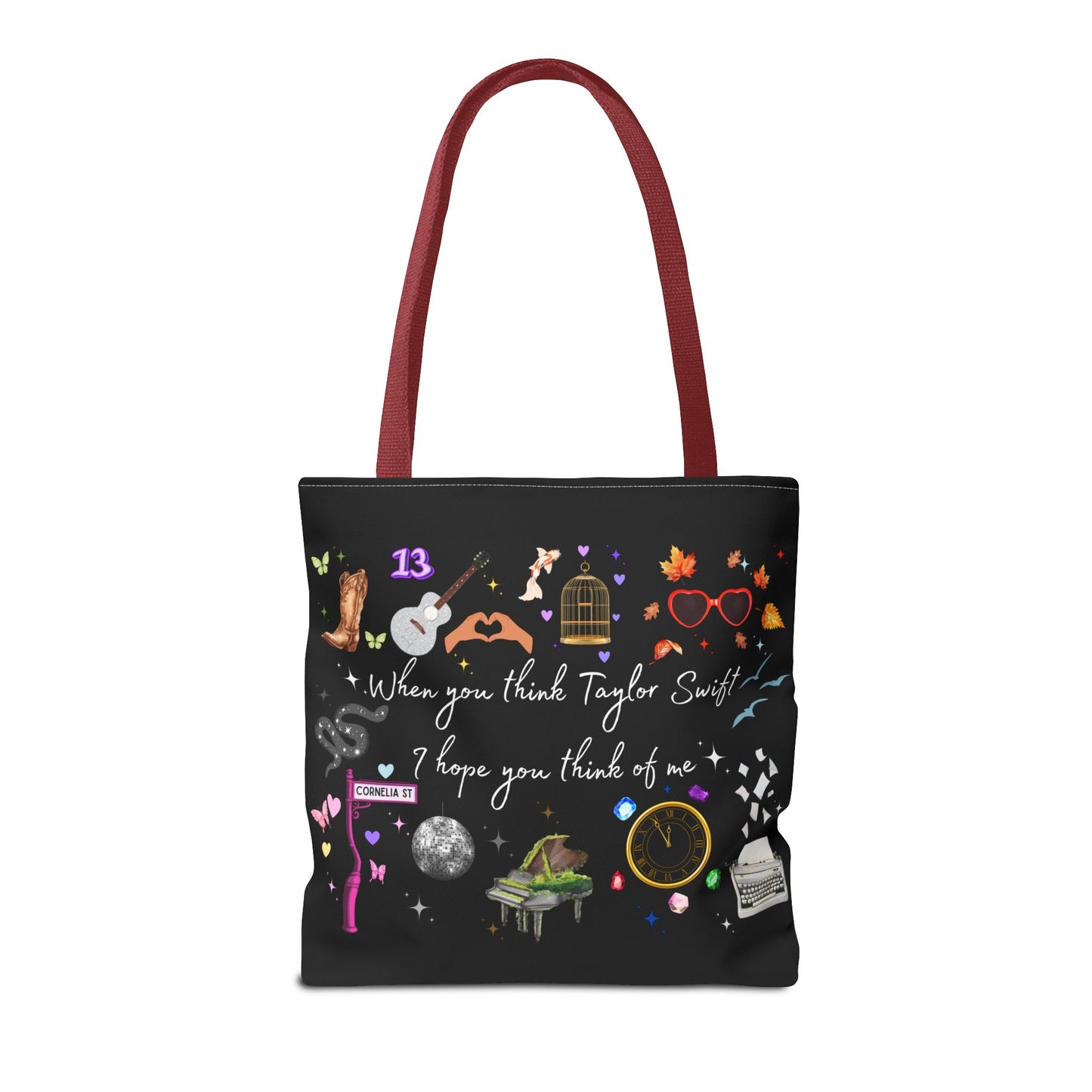 I hope you think of me Tote Bag, Music Lover Gift, Stylish Reusable Bag, Concert Accessory, Fan Merchandise