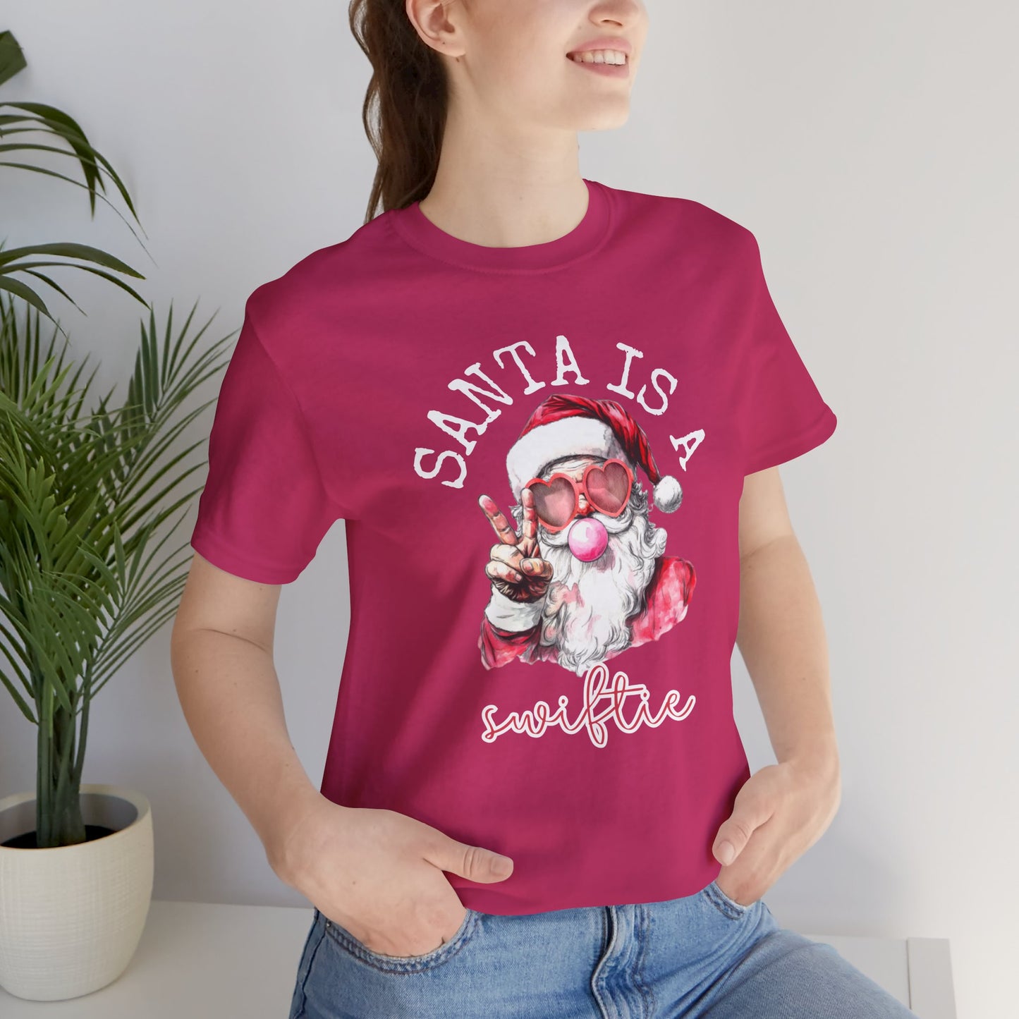 Santa is a Swiftie - Unisex Jersey Short Sleeve Tee