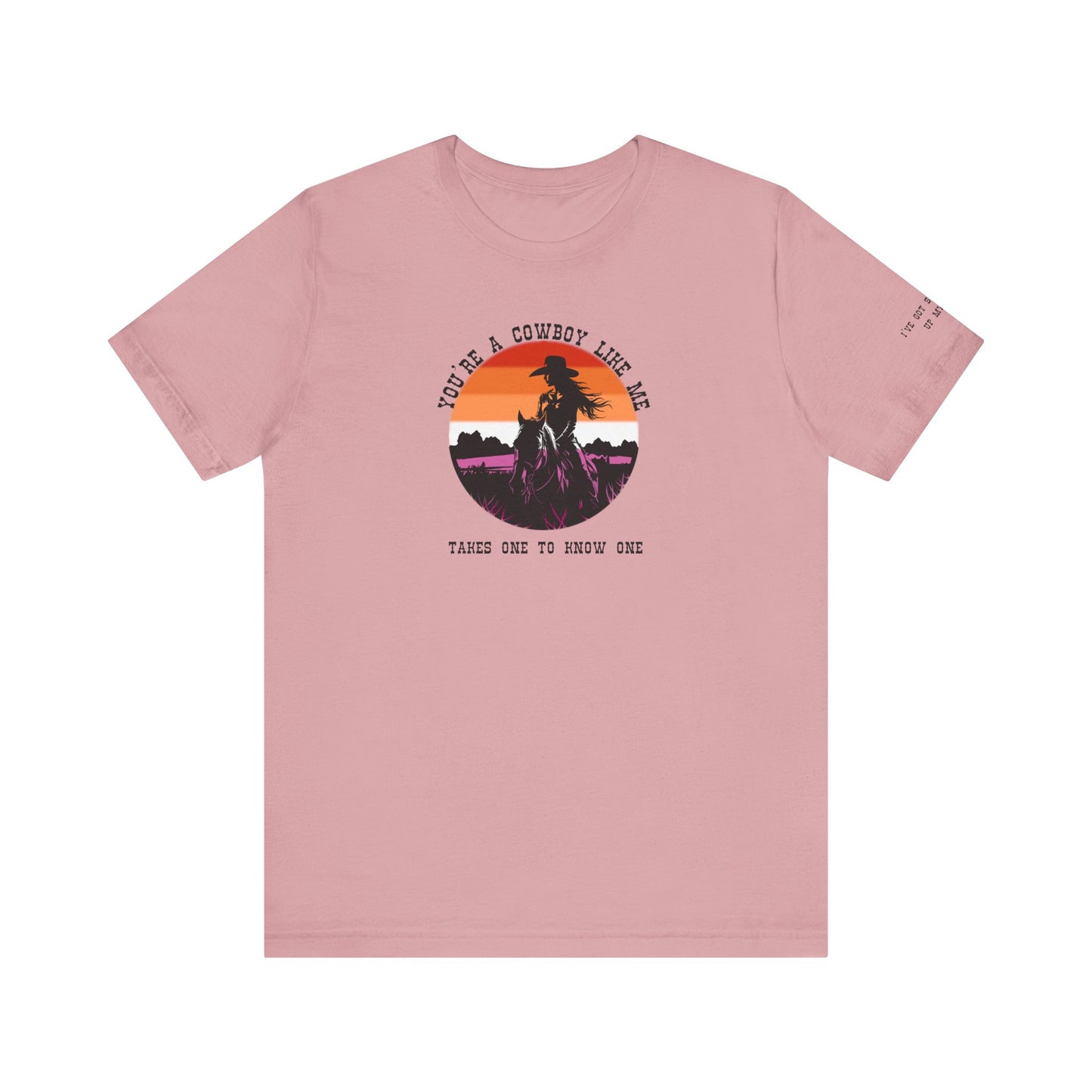 Cowboy like me - lesbian pride - Unisex Jersey Short Sleeve Tee