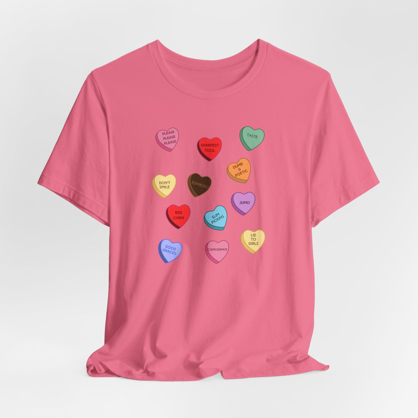 Sabrina SNS Candy Valentine Hearts - Unisex Jersey Short Sleeve Tee