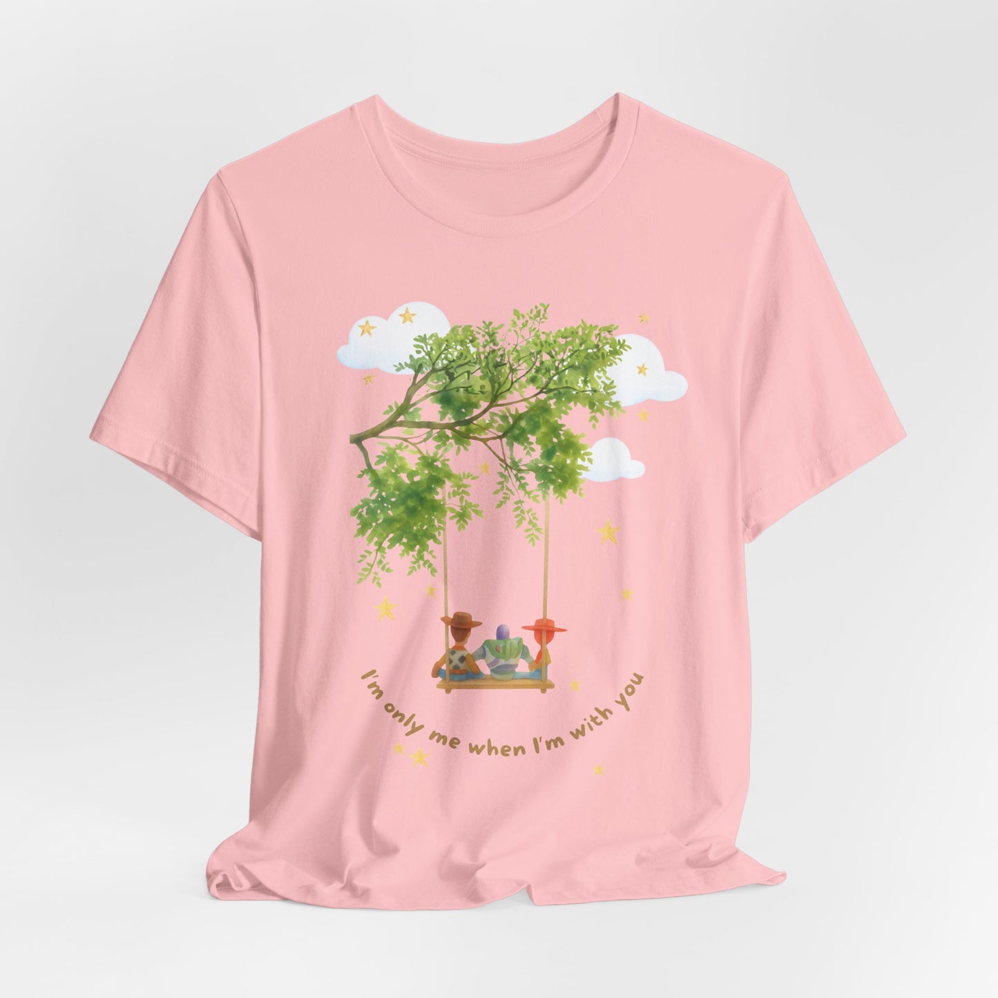 Tree Swing Cute Illustration Tee — I'm only me when I'm with you