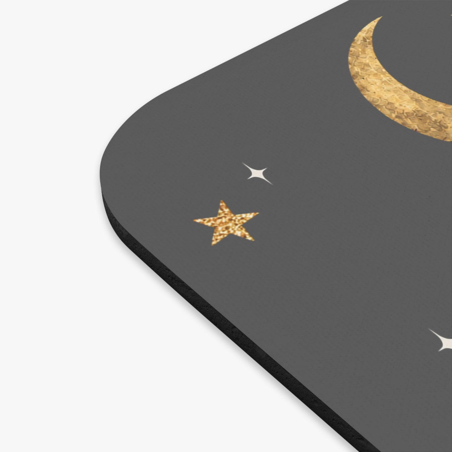 You and Me, Forevermore Mouse Pad — Gothic Romantic Desk Mat with Dancing Couple & Gold Moon